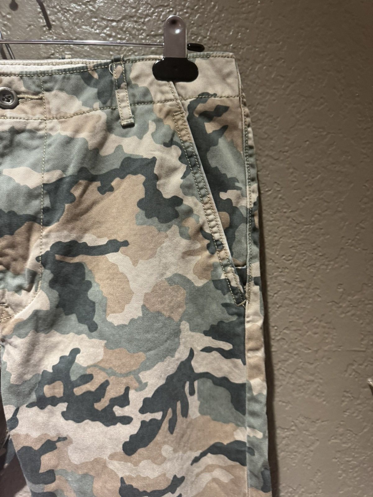 Levi's Camo Levis Beige Green Brown White Tag Vintage Denim Pants Size US 31 - 4 Thumbnail