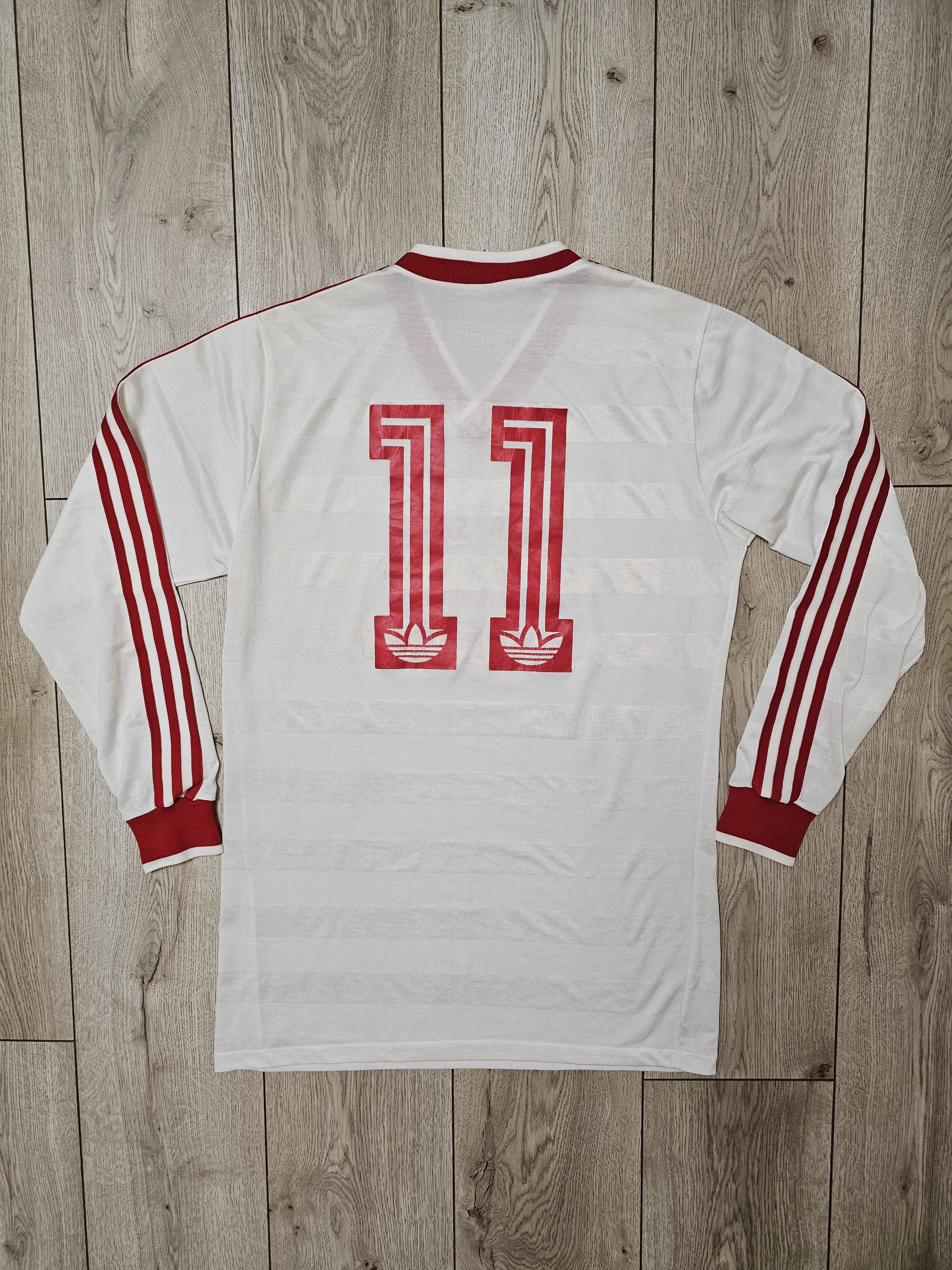 Vintage ADIDAS VINTAGE WEST GERMANY FOOTBALL SHIRT LONG SLEEVES 80s Size US L / EU 52-54 / 3 - 2 Thumbnail