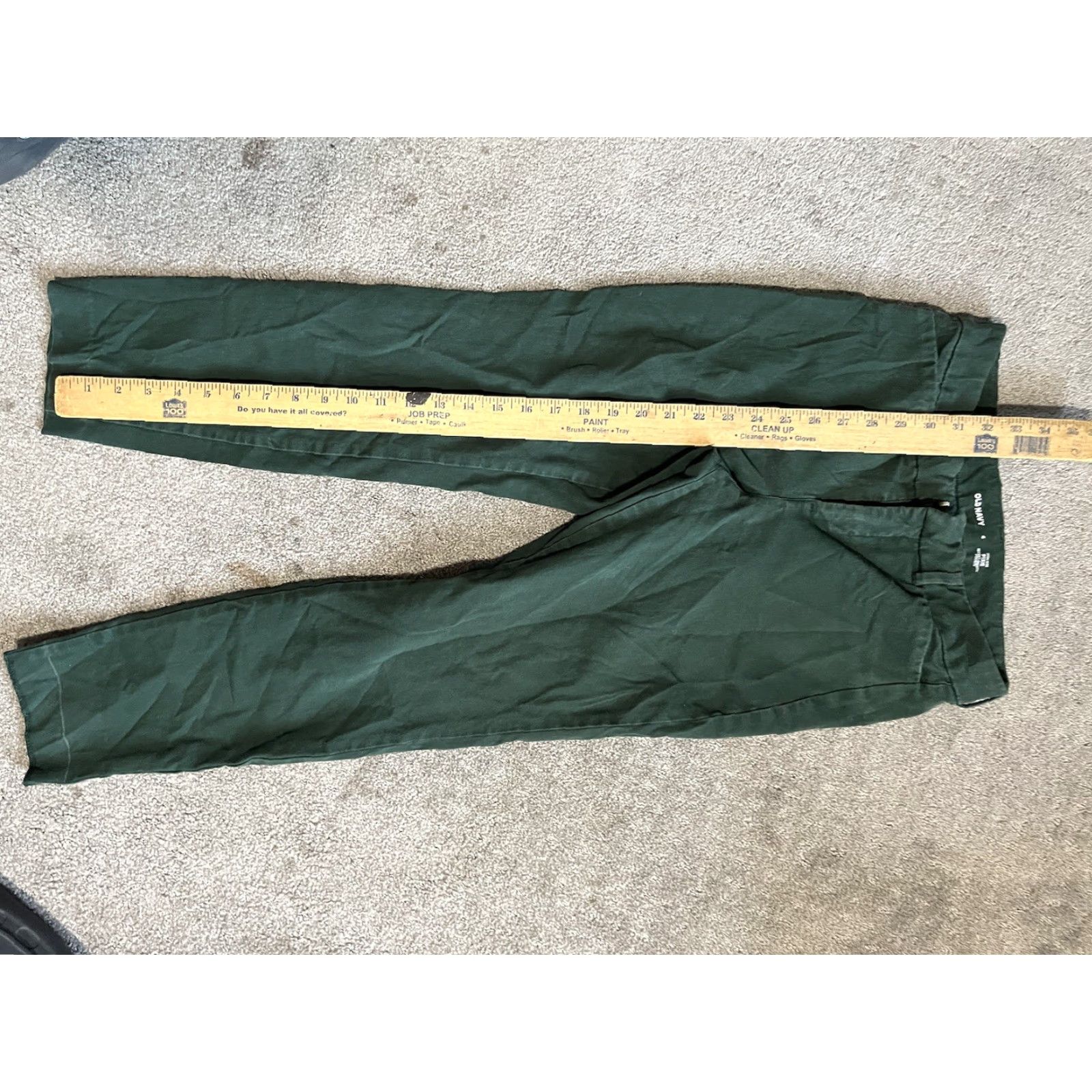 Old Navy Old Navy Pixie Pants Women Size 4 Green High Rise Secret Slim Pocke Size 27" / US 4 / IT 40 - 6 Thumbnail