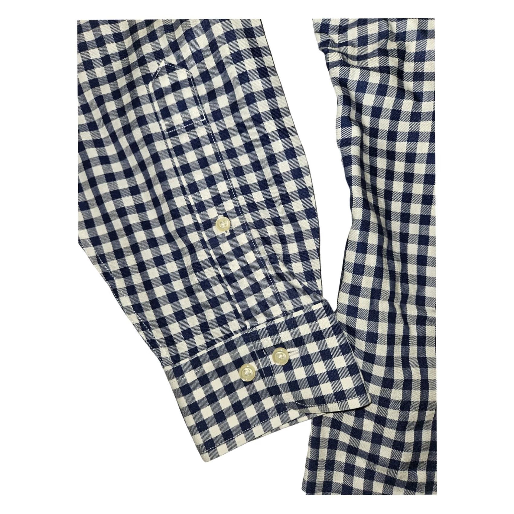 Brooks Brothers VINTAGE Brooks Brothers Button-Up Shirt Long Sleeve Men's 15 1/2 Blue Check Slim Fit 42 in Chest Brown? Size US M / EU 48-50 / 2 - 5 Thumbnail