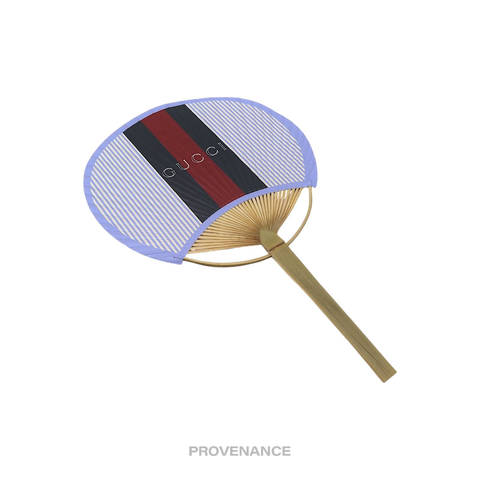Gucci 🔴 Gucci Web Logo Bamboo Hand Fan - Black/Red Striped Size ONE SIZE - 7 Thumbnail