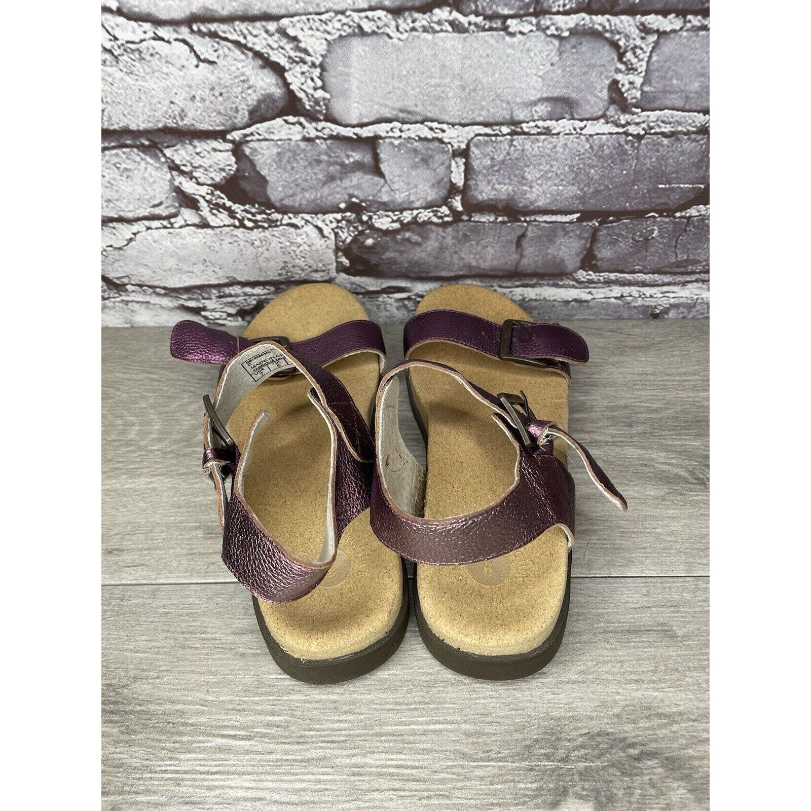 Other Revitalign Metallic Purple Adjustable Buckle Slip On Sandal Size US 7 / IT 37 - 5 Thumbnail