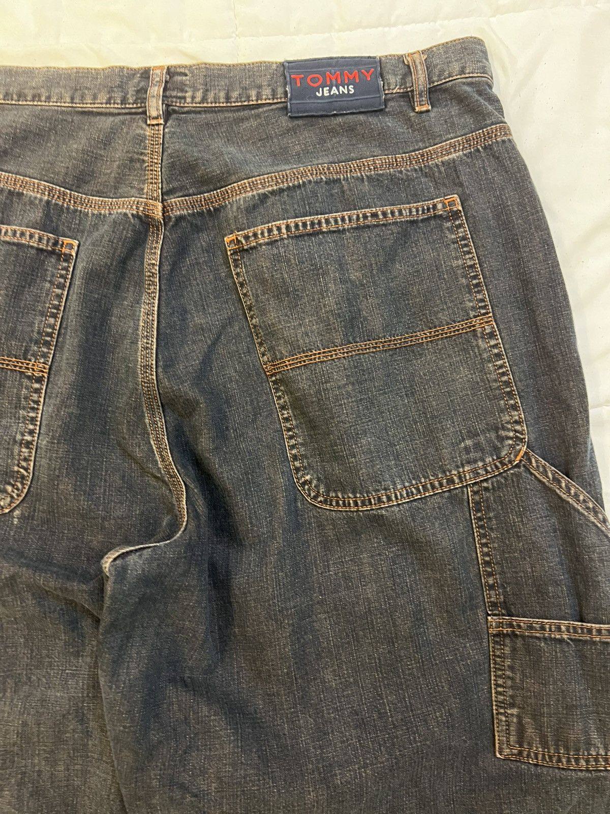 Tommy Hilfiger × Vintage Y2K Tommy Hilfiger Baggy Dark Navy Denim Jeans Size US 40 / EU 56 - 3 Thumbnail