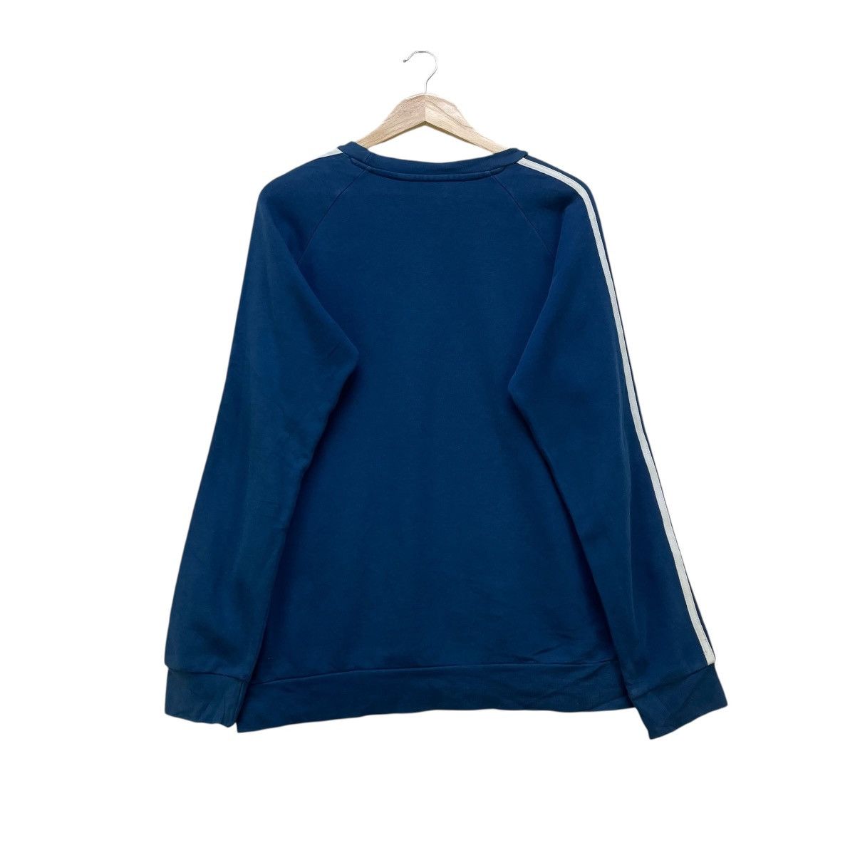Adidas 💥Vintage Adidas 3-Stripes Crewneck Sweatshirt, Size US M / EU 48-50 / 2 - 2 Thumbnail