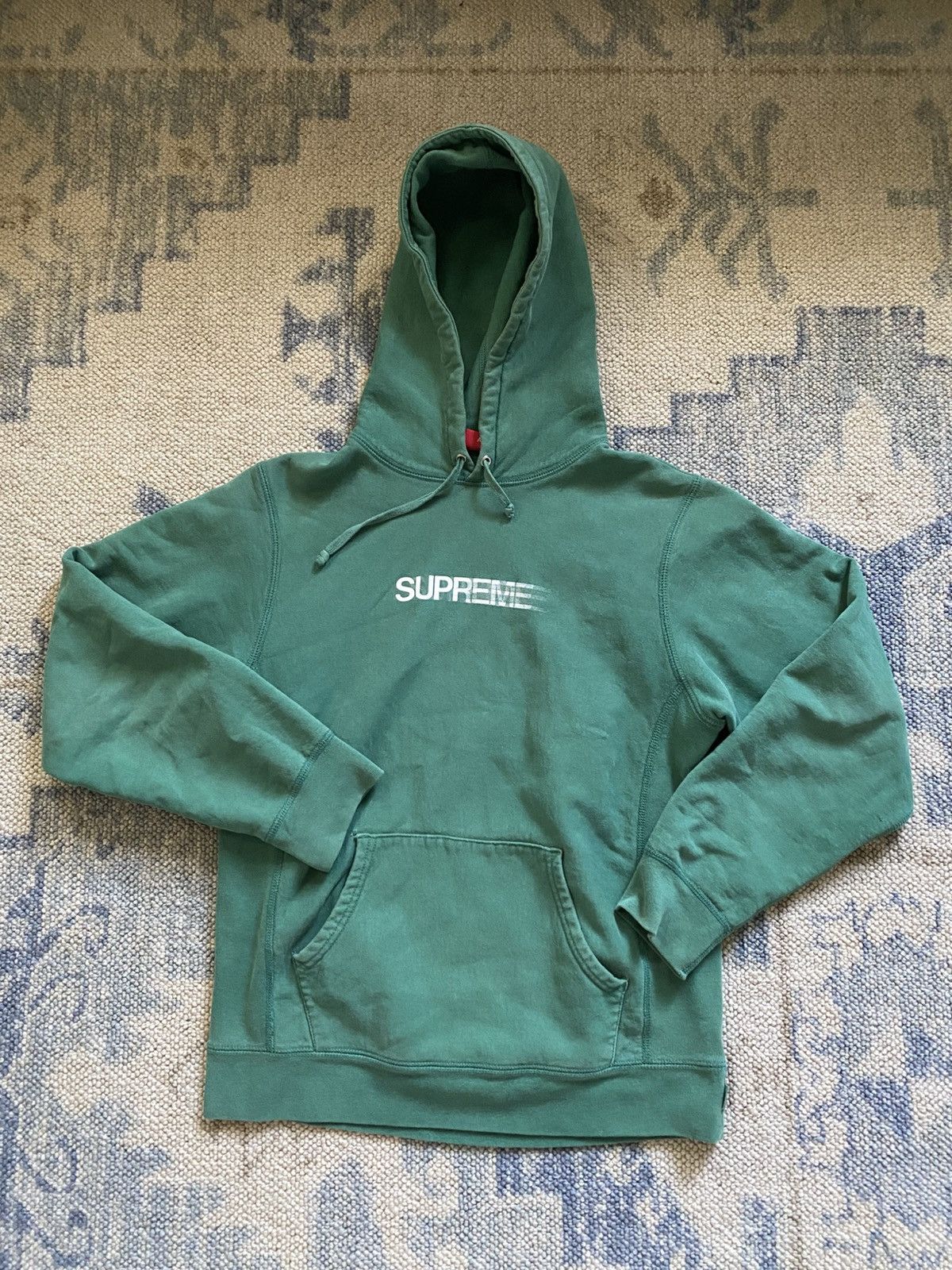 Supreme motion logo hoodie green sale