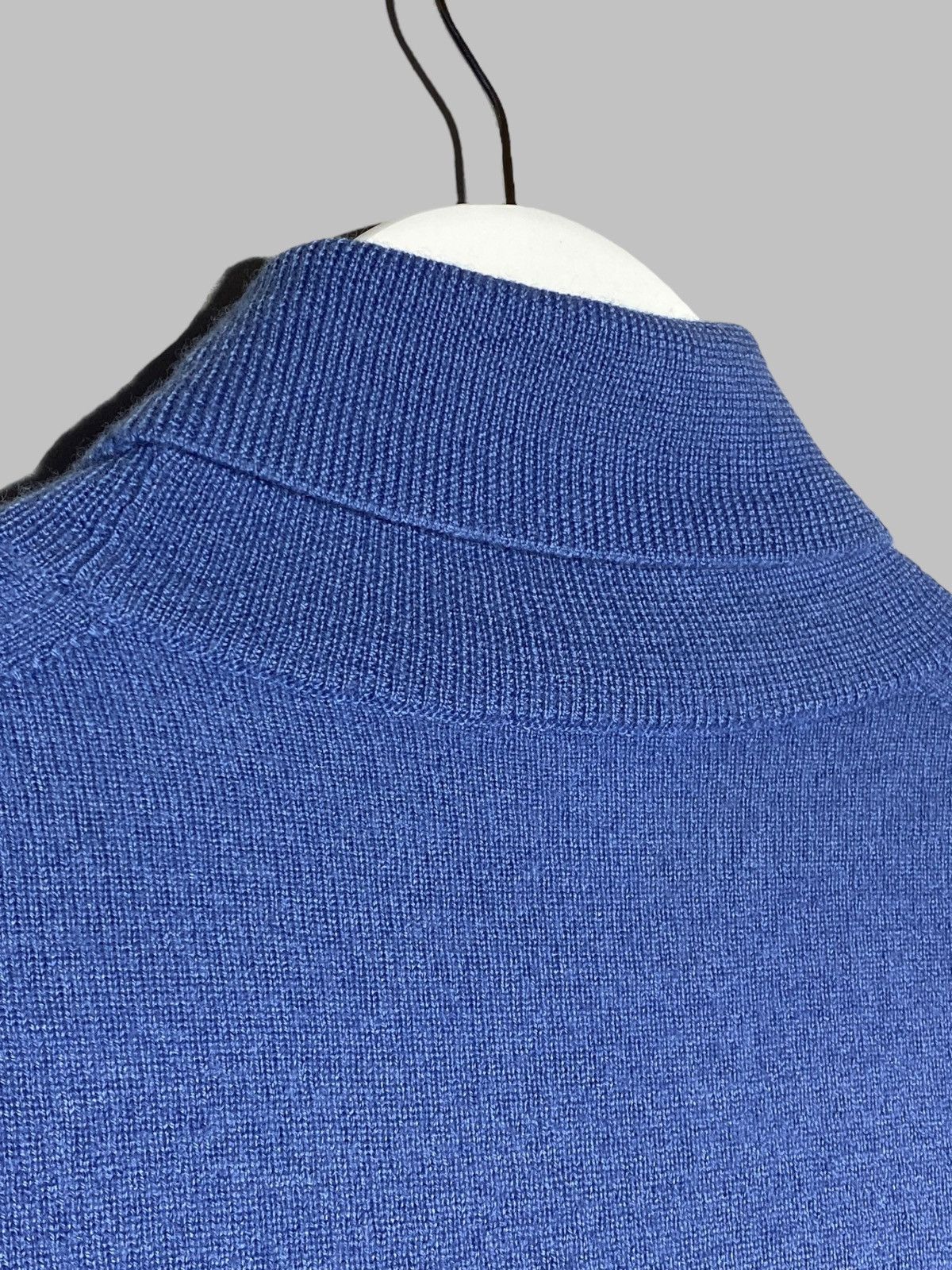 Gran Sasso Gran Sasso Steve Jobs Aesthetic Blue Wool Turtleneck Sweater Size US XS / EU 42 / 0 - 9 Thumbnail