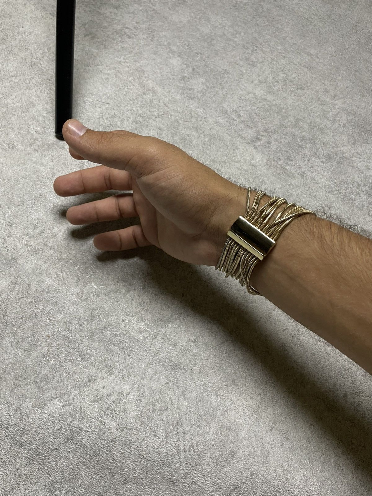 If Six Was Nine Skull Opium Gold Bracelet In The Style Of Helmut Lang Dark Size ONE SIZE - 9 Thumbnail