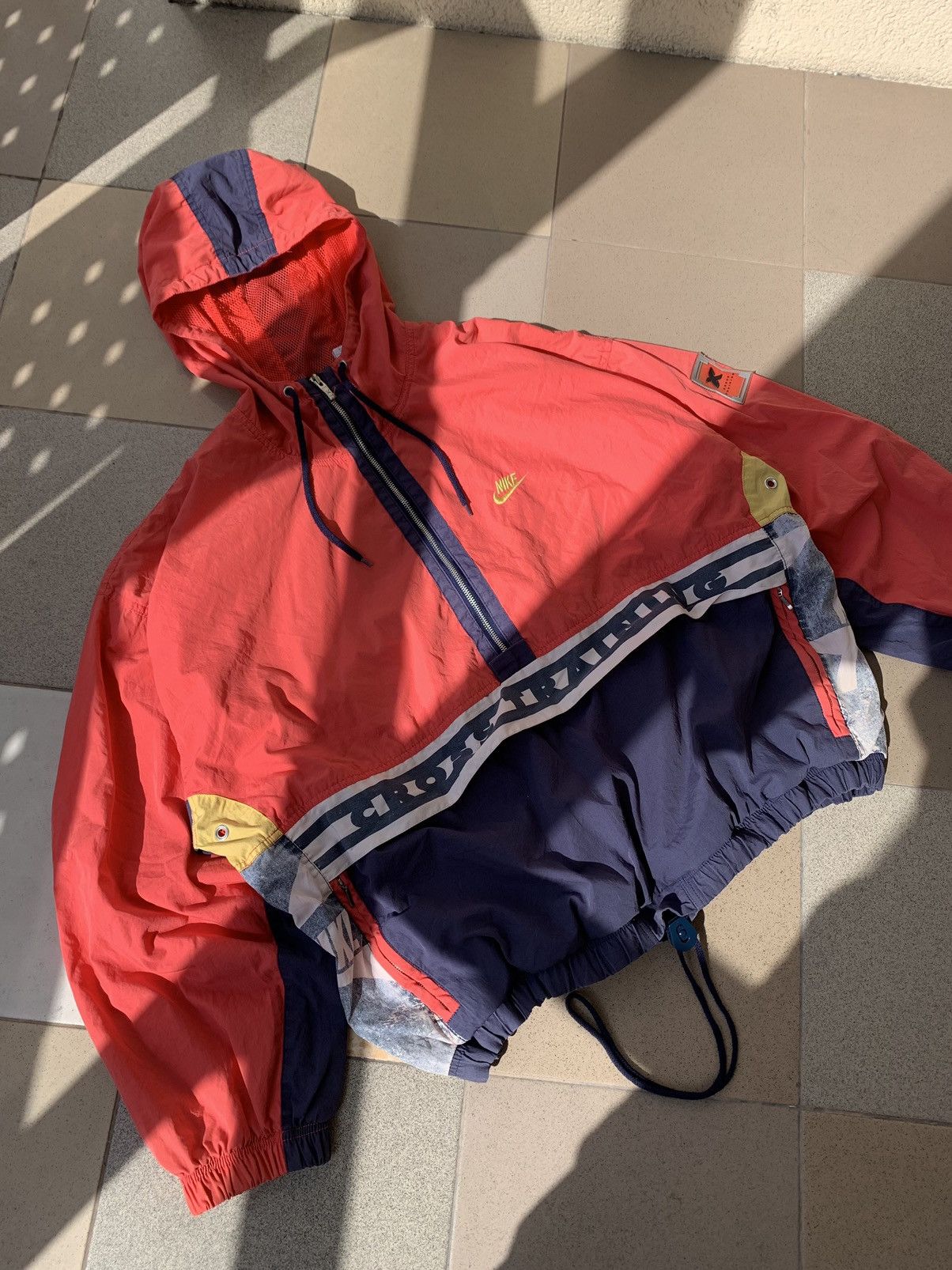 Nike × Vintage Vintage Nike Anorak Light Jacket U.S.A. 90s Size US XL / EU 56 / 4 - 6 Thumbnail