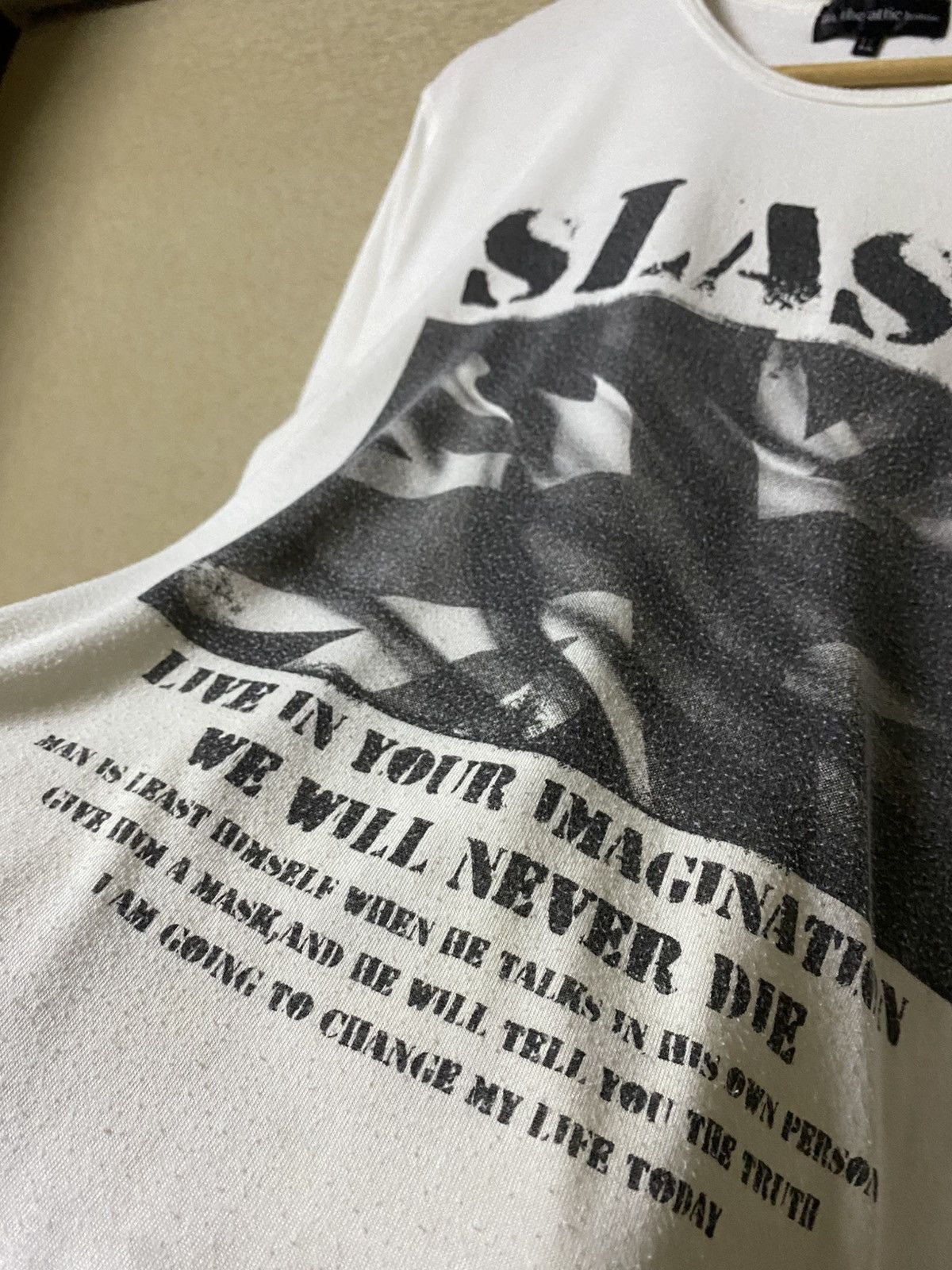 In The Attic IN THE ATTIC HOMME Grunge Poem About Man Tee Size US L / EU 52-54 / 3 - 3 Thumbnail