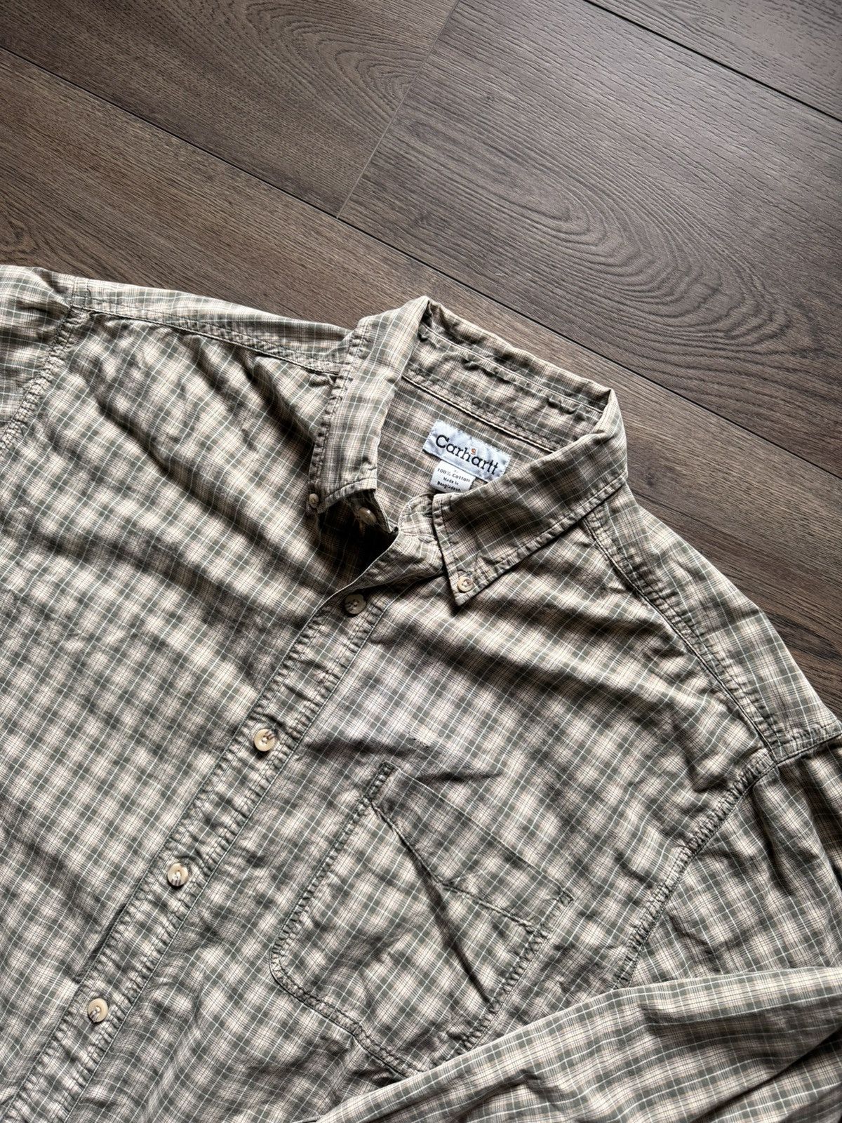 Carhartt VINTAGE Carhartt Flannel Shirt Size US L / EU 52-54 / 3 - 4 Thumbnail