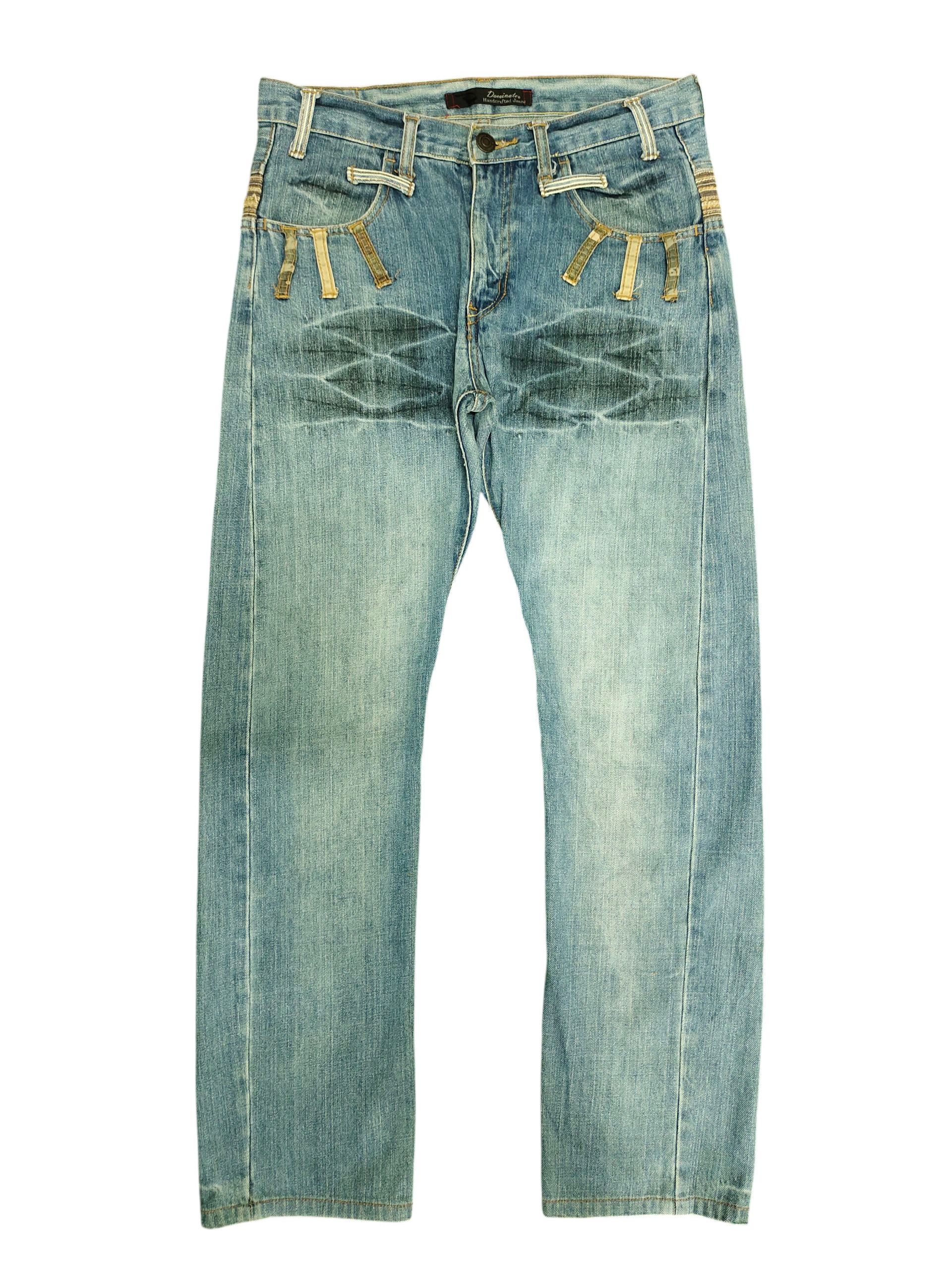Kapital Japanese Brand Dominate Double Waist Clawmark Denim Jeans Size US 30 / EU 46 - 7 Thumbnail