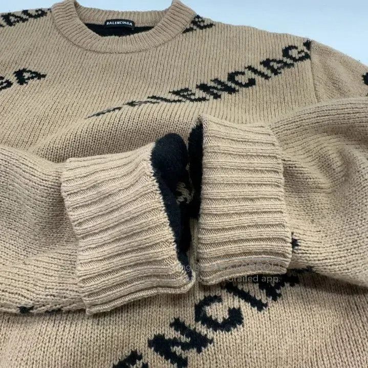 Balenciaga Balenciaga Logo Knit Wool Sweater for Men. Size US M / EU 48-50 / 2 - 5 Thumbnail