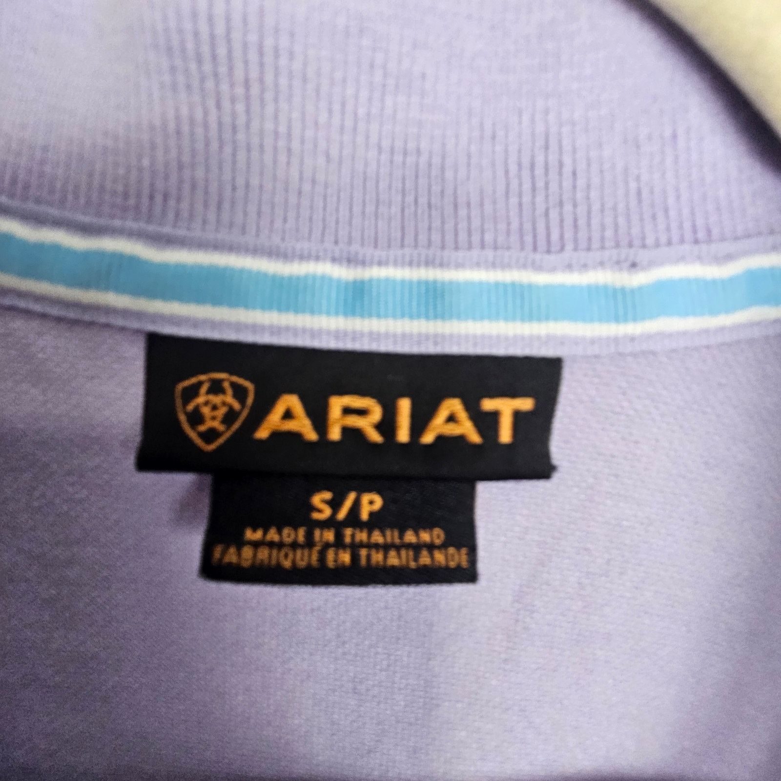 Ariat Ariat Short Sleeve Polo Shirt Pullover Top Lavender Woman S Size S / US 4 / IT 40 - 5 Thumbnail