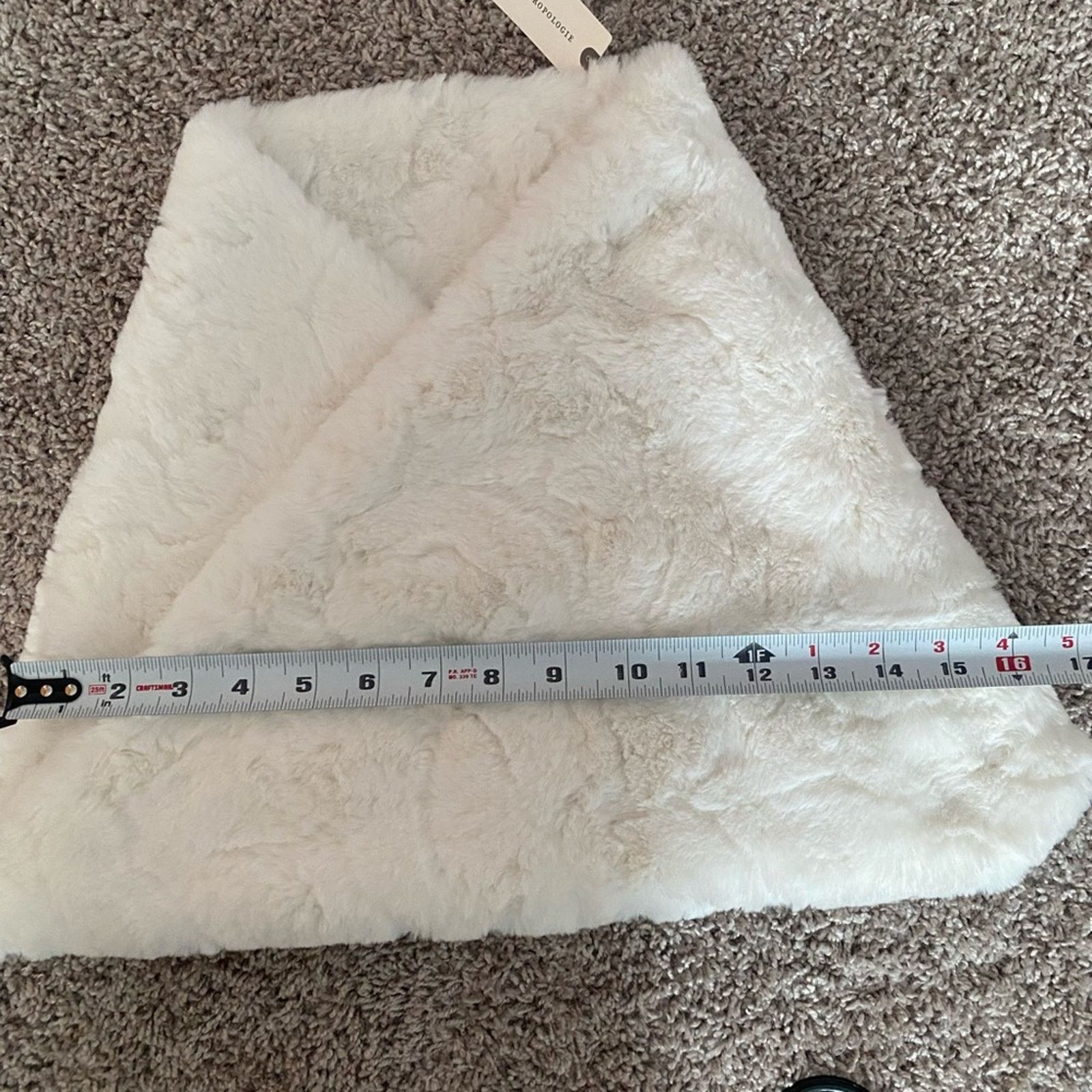 Talbots Luxurious White Faux Fur Scarf Size ONE SIZE - 6 Thumbnail