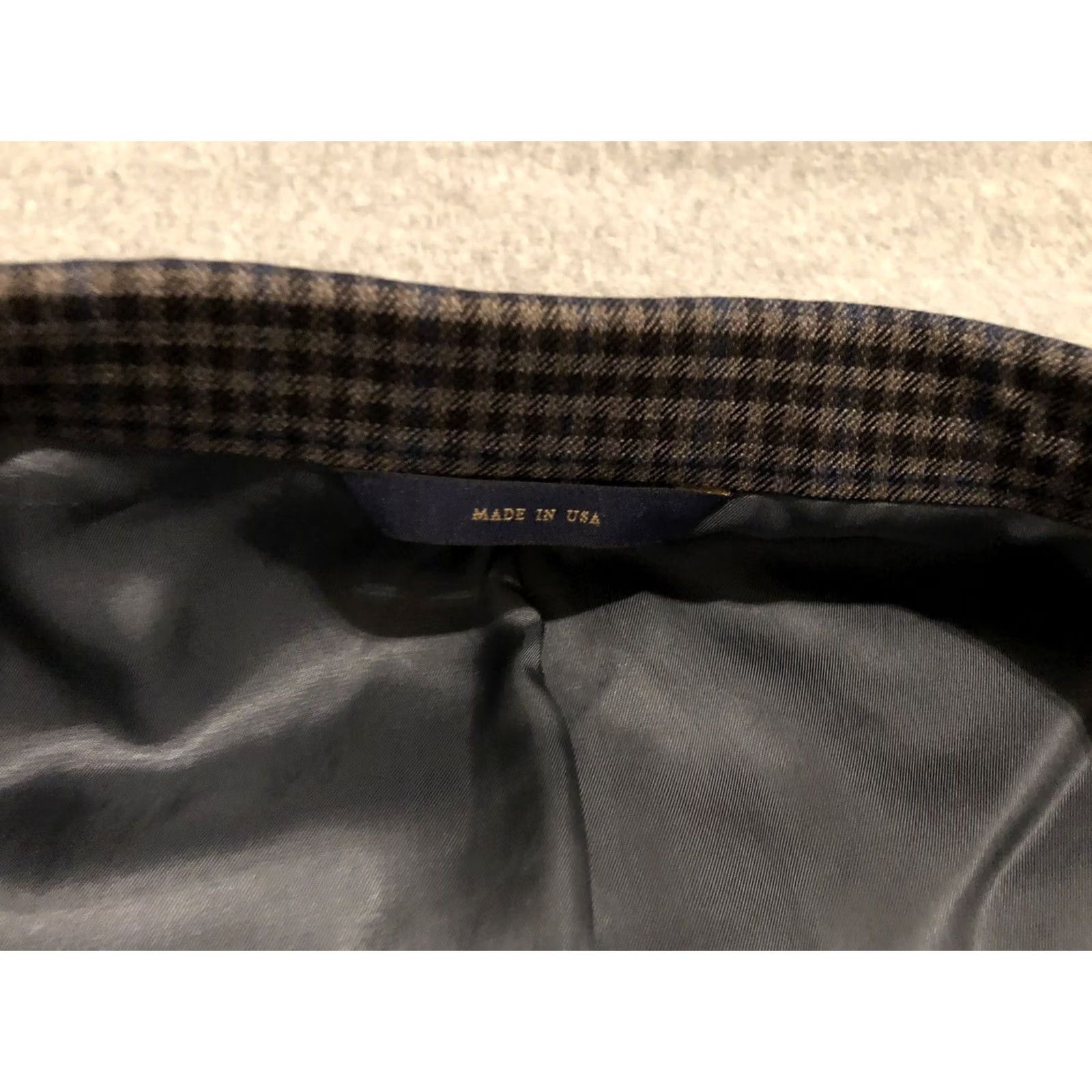 Brooks Brothers Brooks Brothers Blazer Jacket Sport Coat Mens 45R Wool Check 2-Button Multicolor Madison SaxXon 1818 Regular Wool Blazer Mens 45R Size 48R - 5 Thumbnail