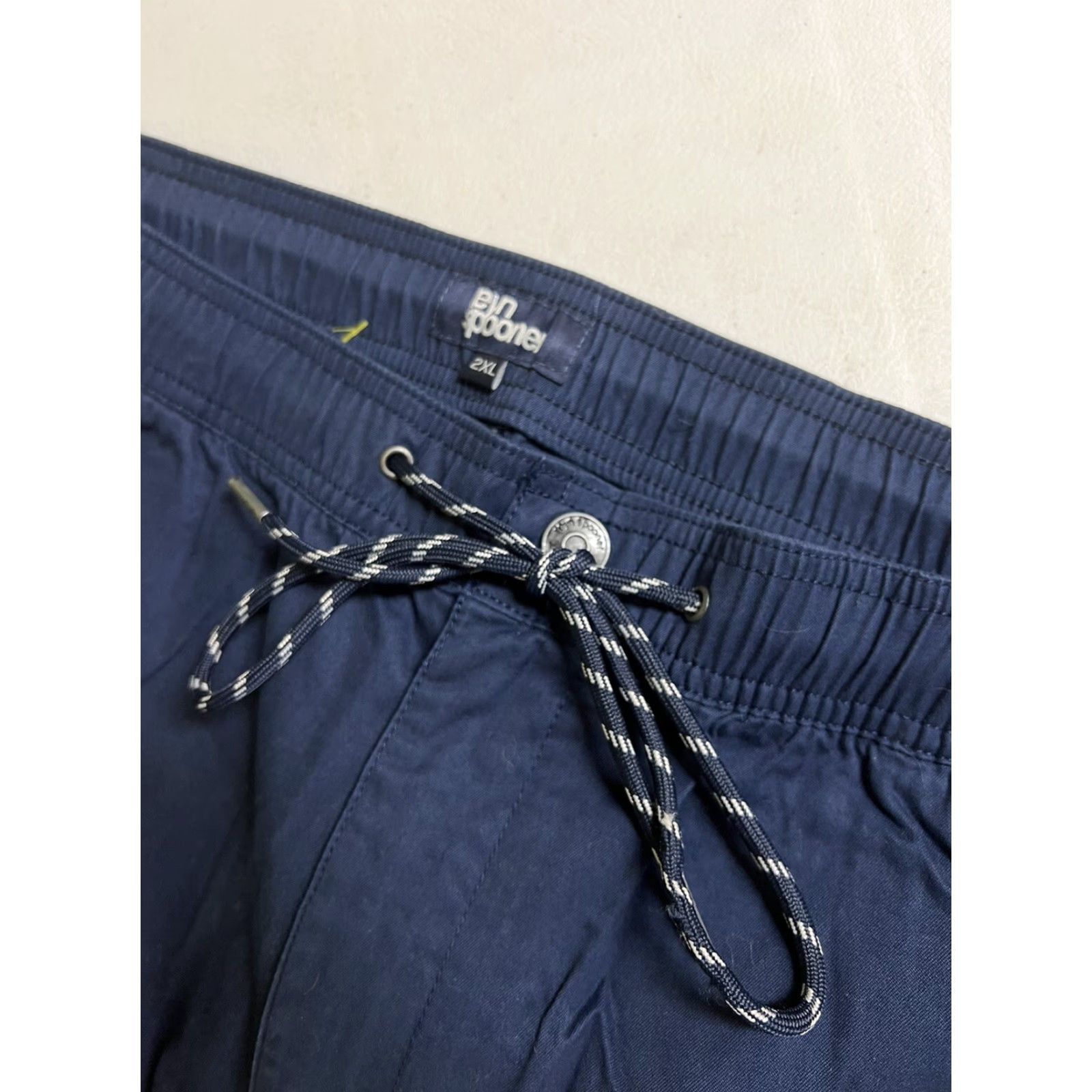 Reyn Spooner Reyn Spooner Solid Beach Twill Chino Navy Blue Drawstring Pants Men’s 2XL NEW Mens Chino Beach Adjustable Waist Lightweight Straight 32in Inseam Size US 39 - 5 Thumbnail