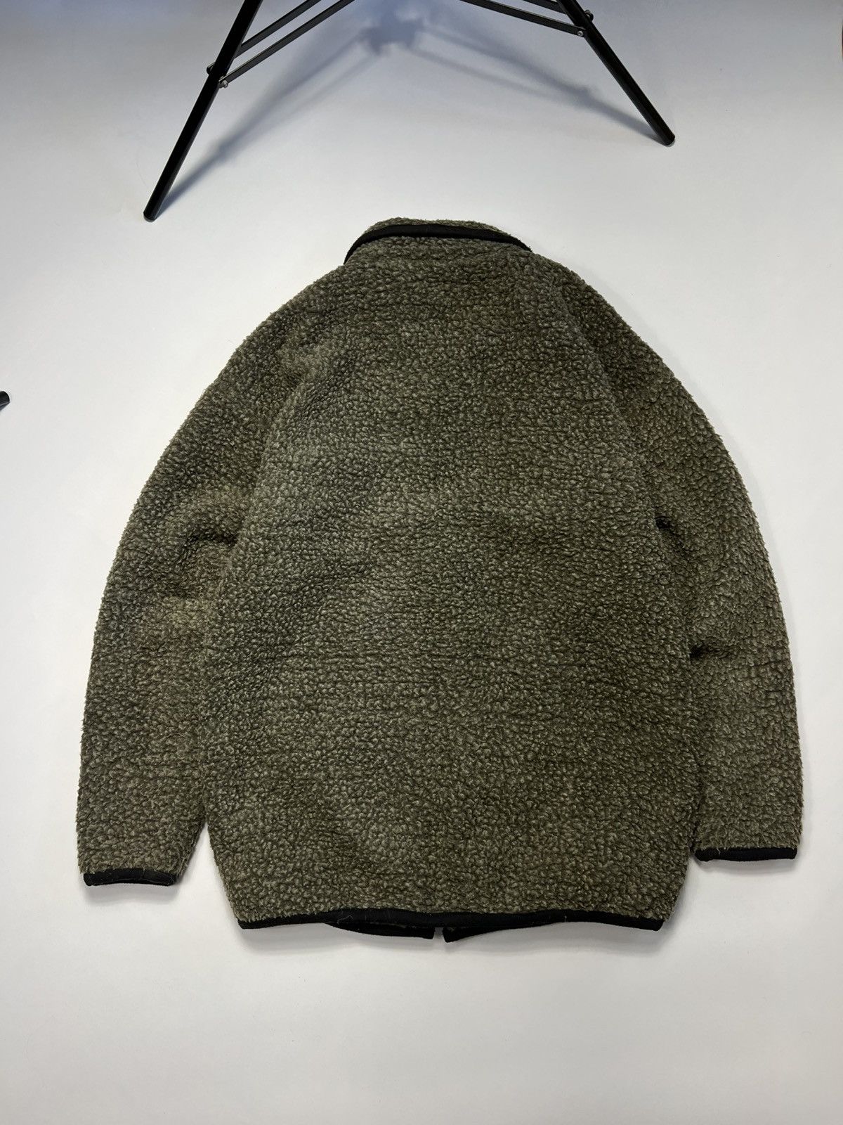 Vintage Very Rare 80s Yves Saint Laurent Fleece Teddy Zip Jacket Size US XL / EU 56 / 4 - 12 Thumbnail