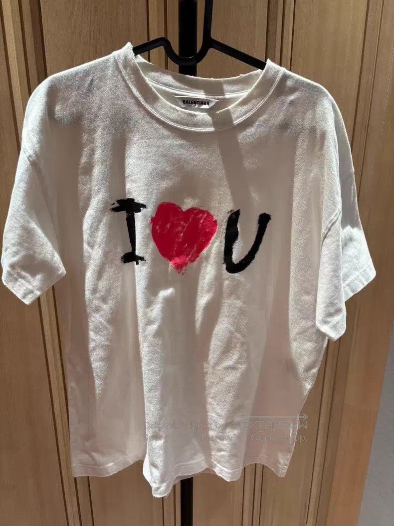 Balenciaga Balenciaga Letter Print Short Sleeve T-Shirt Size US M / EU 48-50 / 2 - 1 Thumbnail