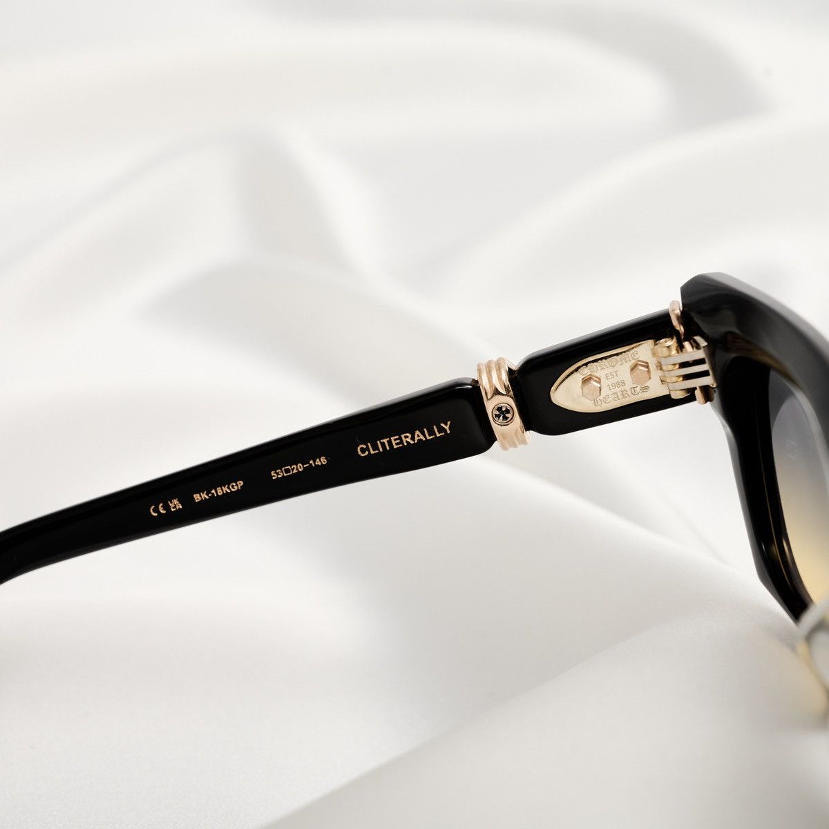 Chrome Hearts CHROME HEARTS CLITERALLY BLACK-18KGP SUNGLASSES Size ONE SIZE - 5 Thumbnail