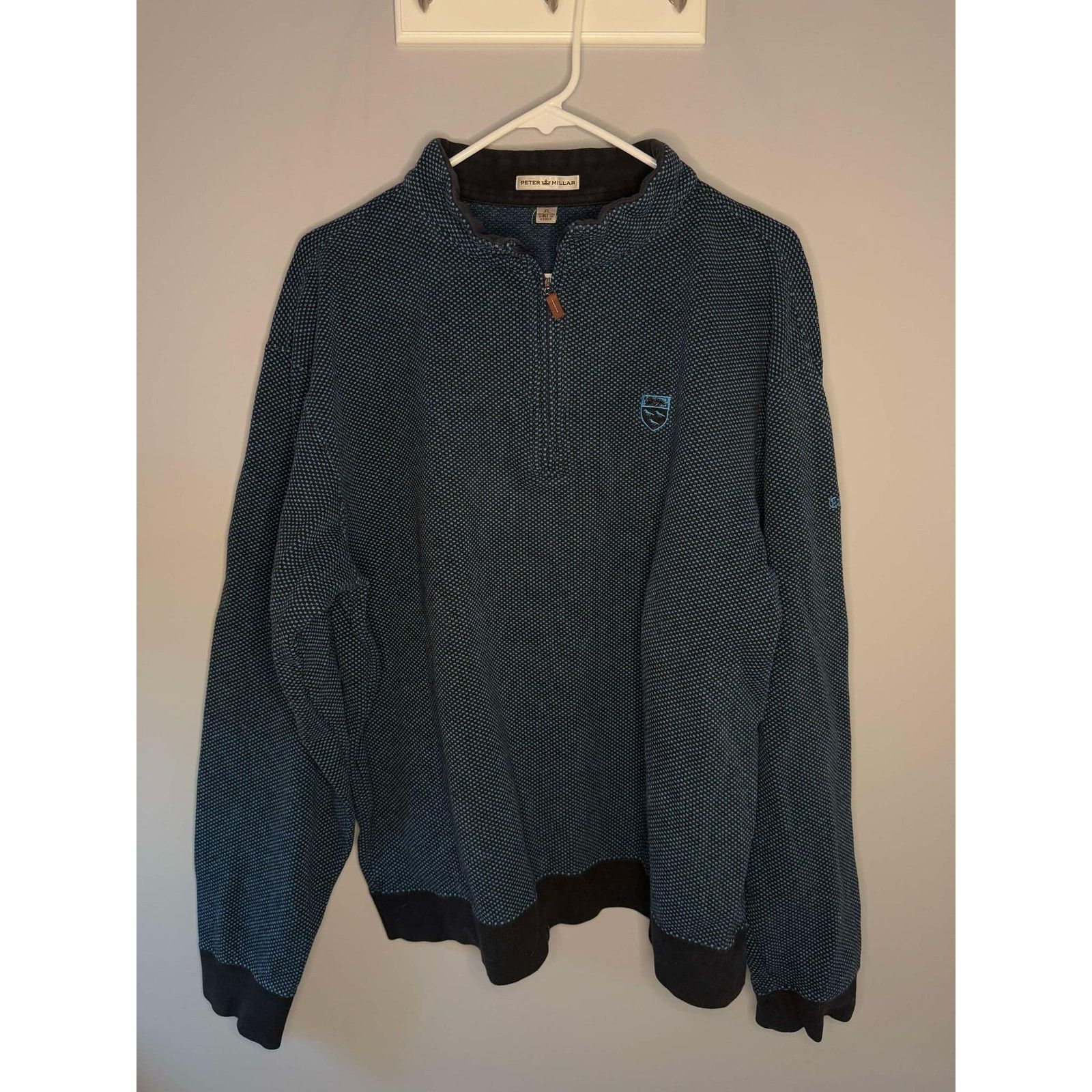 Peter Millar Peter Millar Cotton 1/4 Zip Pullover Sweater Blue Men's XL Size US XL / EU 56 / 4 - 1 Thumbnail