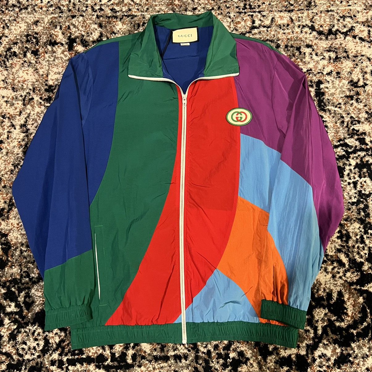 image of Gucci Wind Breaker Jacket Vintage Logo (2018/2019) Size:m, Men's (Size Medium)