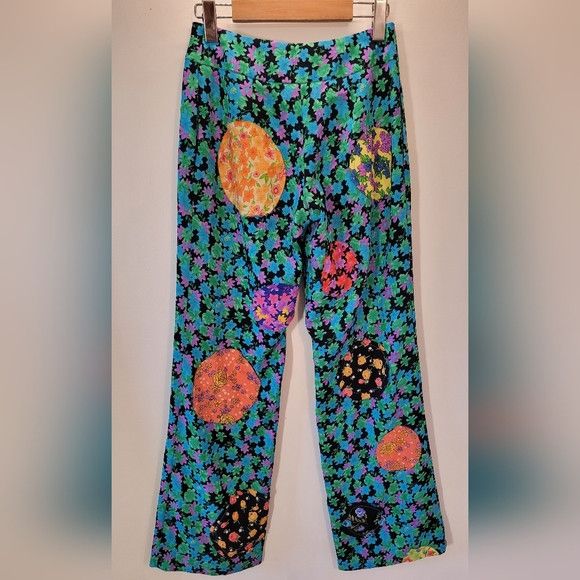 Other Alexsandro Palombo Rare Floral Patch Designer Pants - 25'' Size 25" / US 0 / IT 36 - 8 Thumbnail