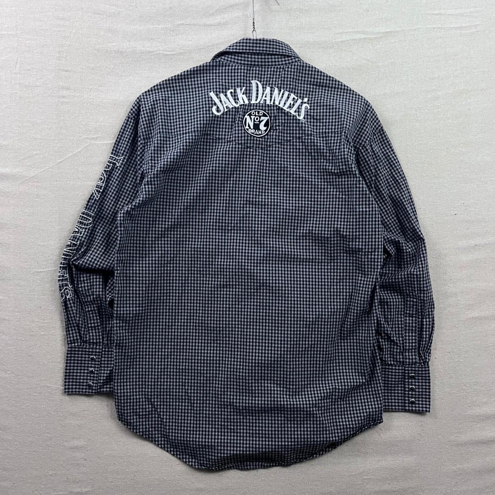 Other Wrangler Jack Daniels Western Snap Shirt Mens Medium Black W Size US M / EU 48-50 / 2 - 2 Thumbnail