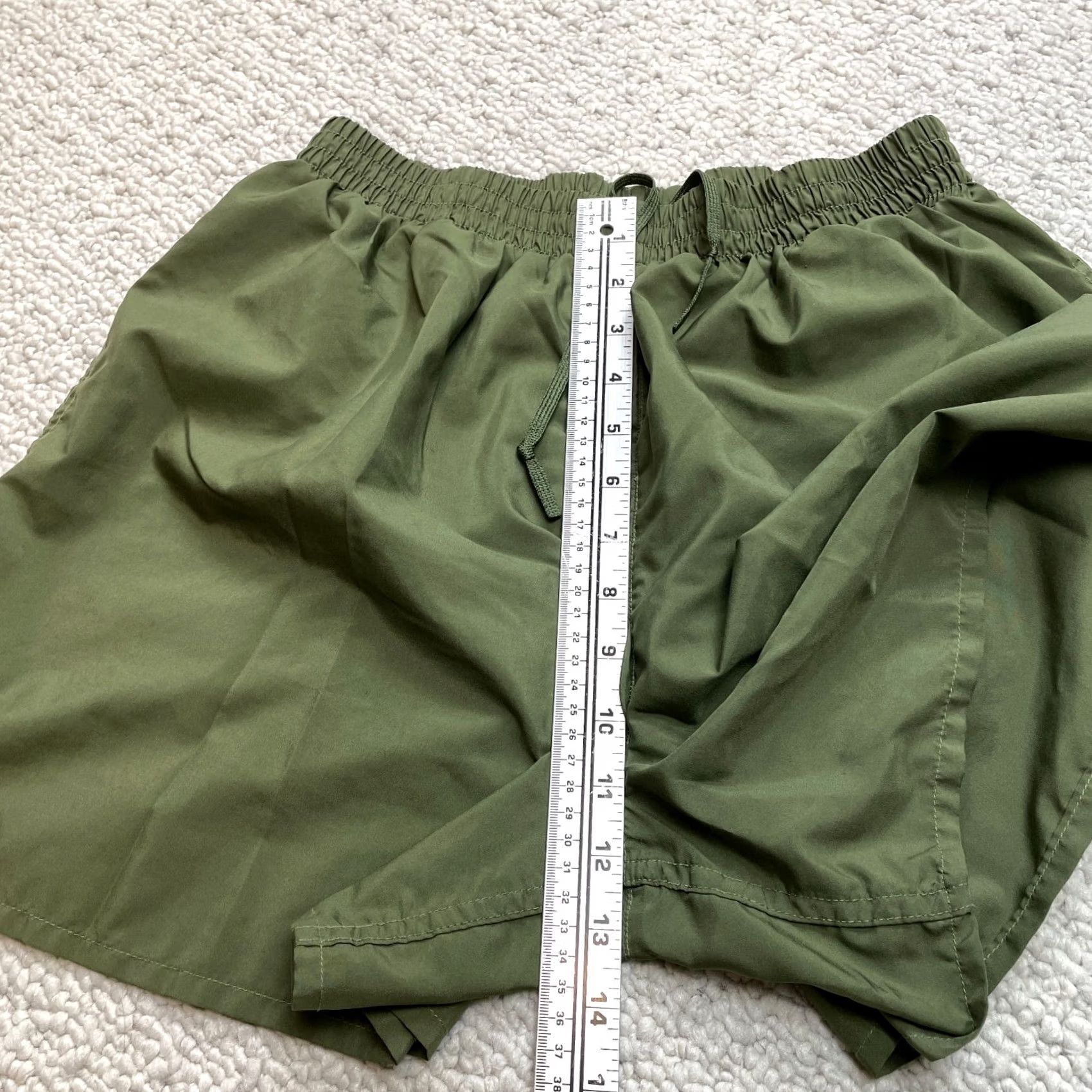 Vintage Unbranded Athletic Shorts Womens 26x5 Green Stretch Lightweight Elastic Waist Shirt? Size 26" / US 2 / IT 38 - 4 Thumbnail