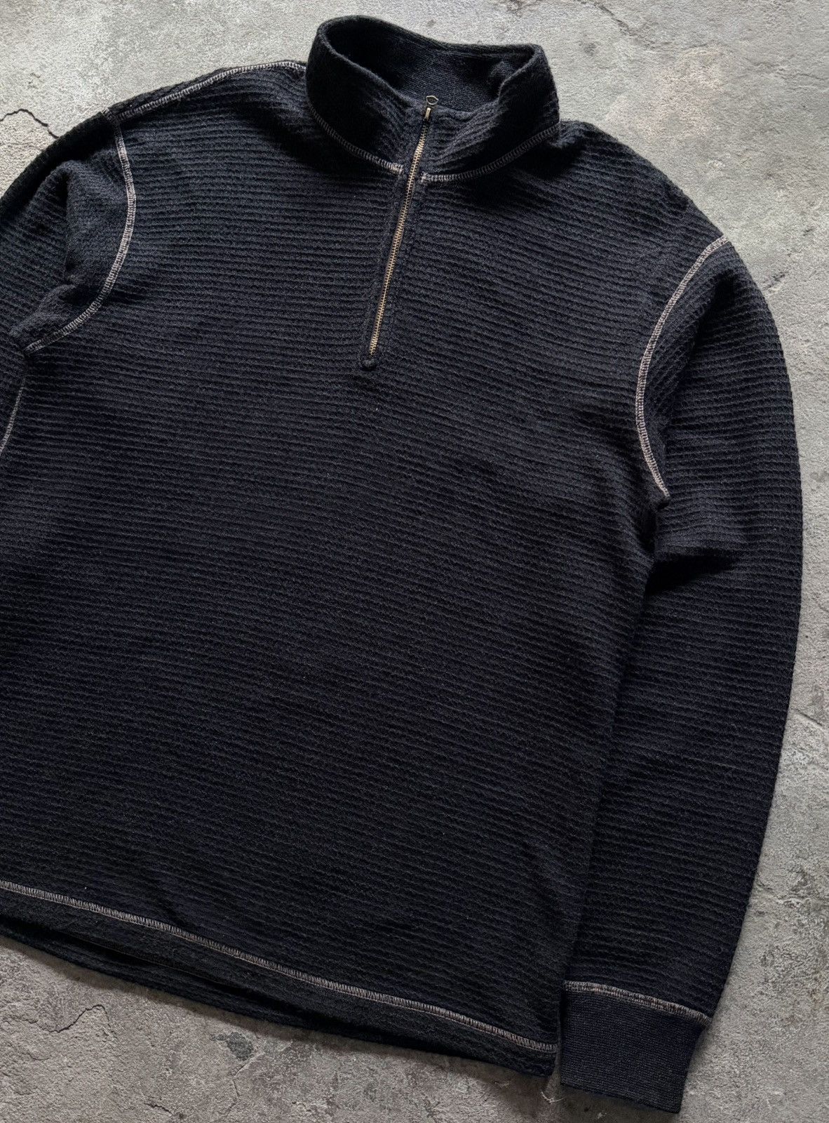RRL Ralph Lauren RRL - Knitted Waffle Quarter Zip (Sample item) Size US M / EU 48-50 / 2 - 7 Thumbnail