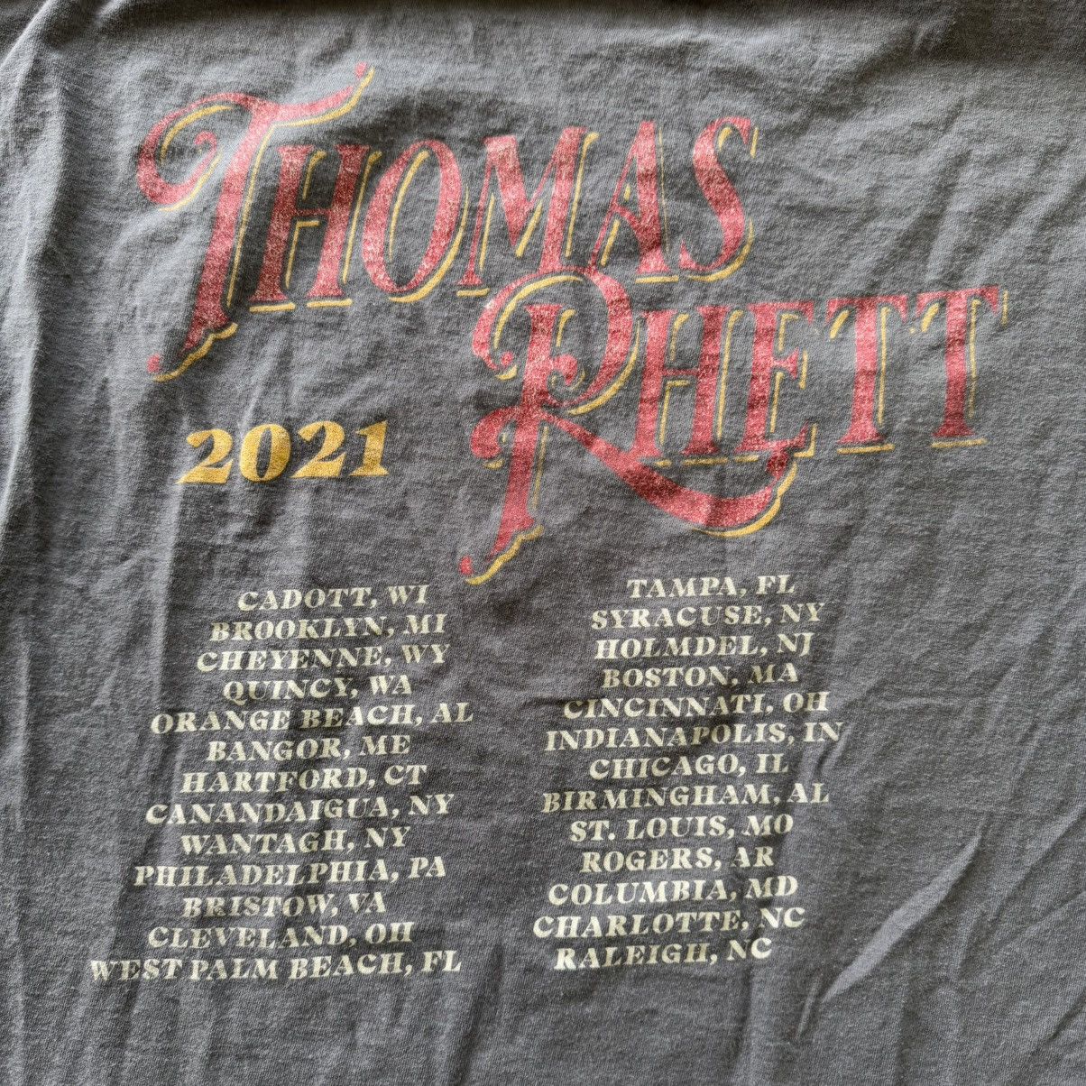 Band Tees × Vintage Thomas Rhett Concert Tour Tee Size US L / EU 52-54 / 3 - 4 Thumbnail