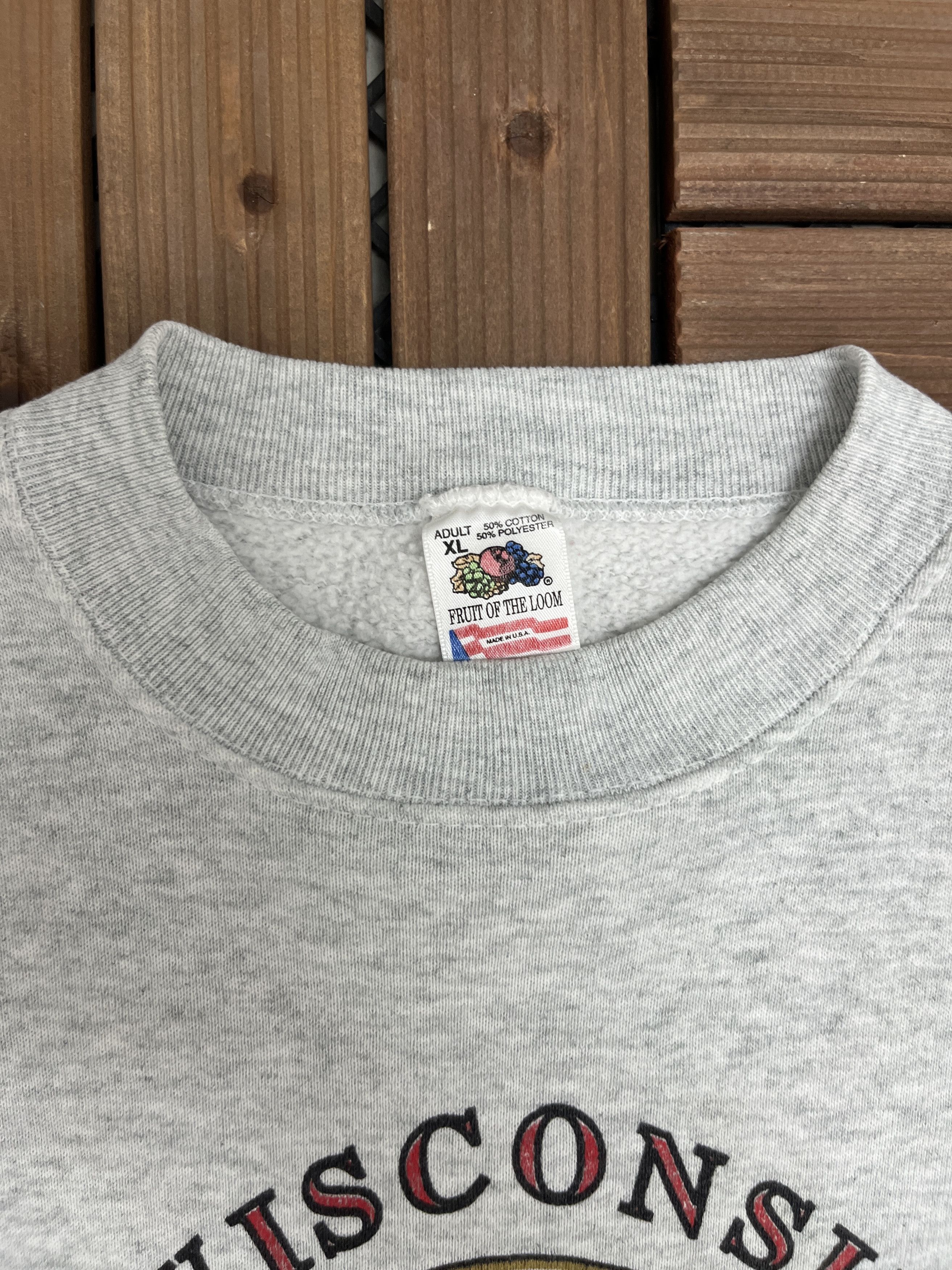 Vintage Wisconsin Badgers Rose Bowl 1994 Vintage Crewneck Sweater Size US XL / EU 56 / 4 - 6 Thumbnail