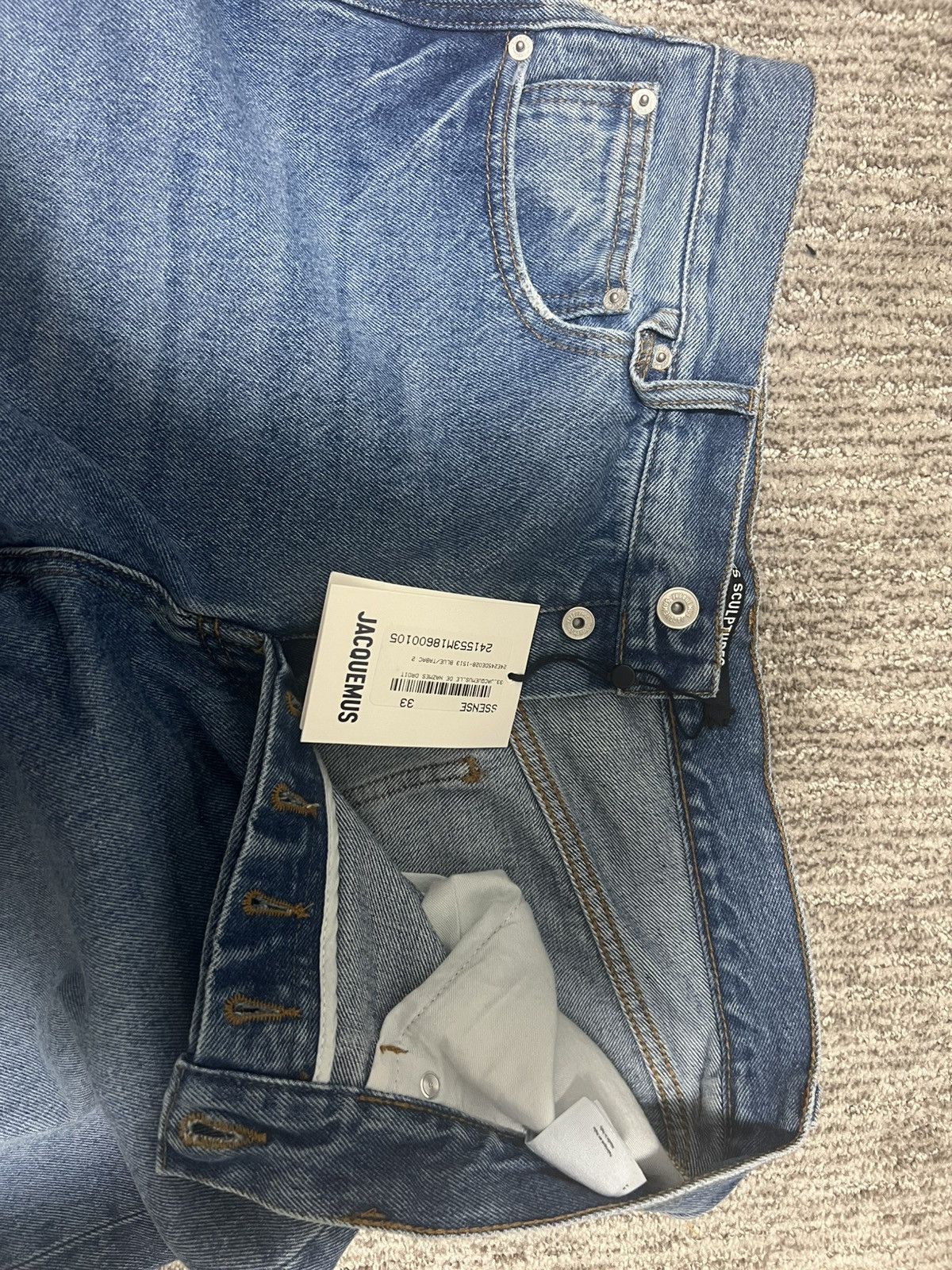 Jacquemus Jacquemus blue Les classiques Size US 33 - 2 Thumbnail