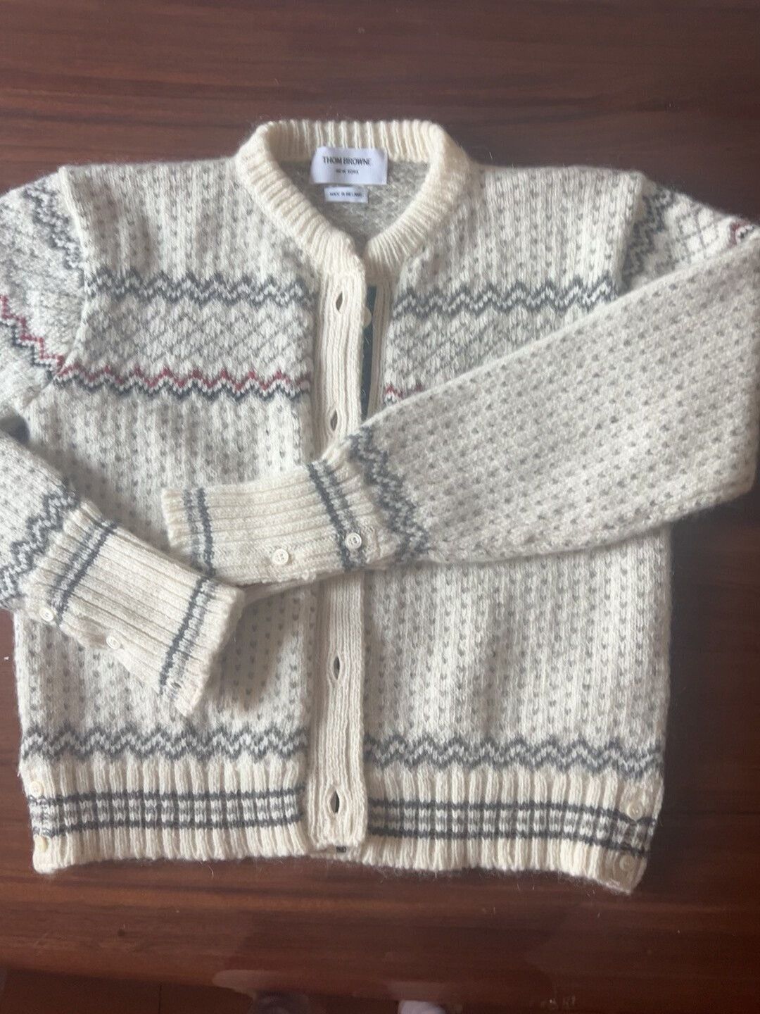 Thom Browne thom browne fair isle knit cardigan Size US M / EU 48-50 / 2 - 1 Thumbnail