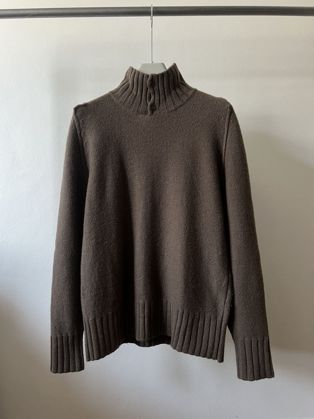 Yohji Yamamoto Vintage 90s Yohji Yamamoto A.A.R Knit Button Up Size US M / EU 48-50 / 2 - 1 Thumbnail