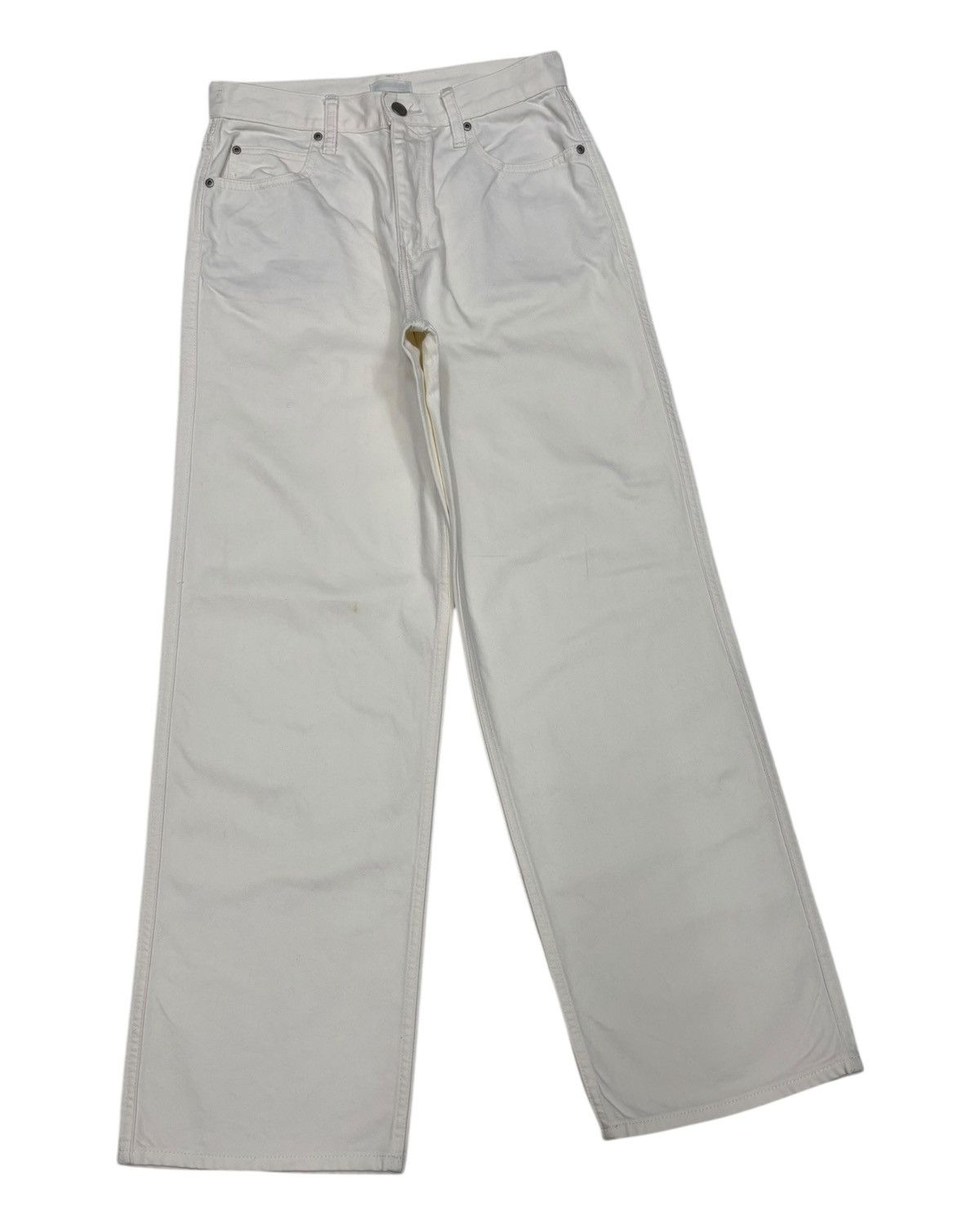 Helmut Lang × Uniqlo 🔥UNIQLO WHITE BAGGY JEANS LOOSE FIT INSPIRED HELMUT LANG Size US 28 / EU 44 - 3 Thumbnail