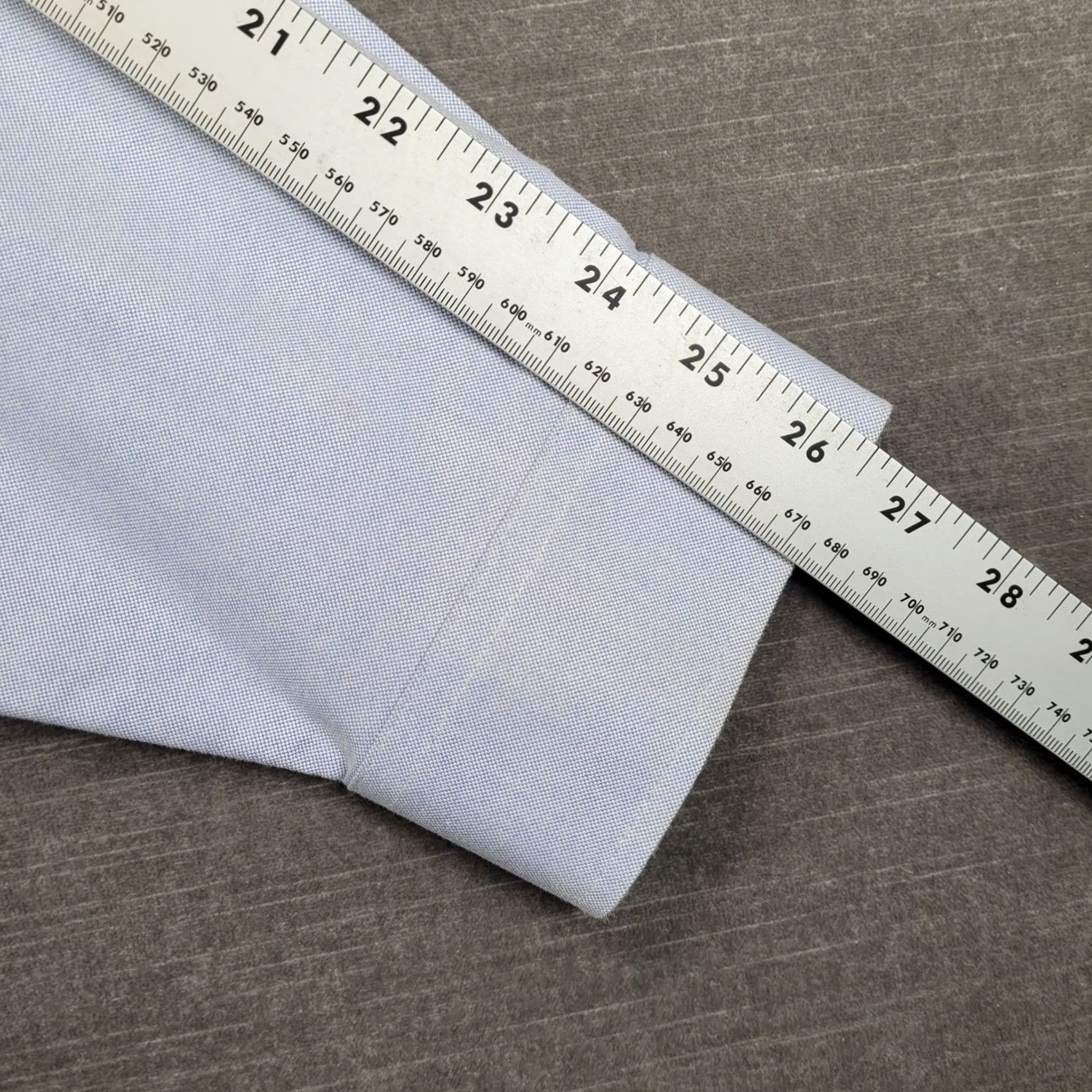 Vintage LL Bean Mens Wrinkle Free Traditional Fit Oxford Shirt Blue 18 36 Size US XXL / EU 58 / 5 - 6 Thumbnail