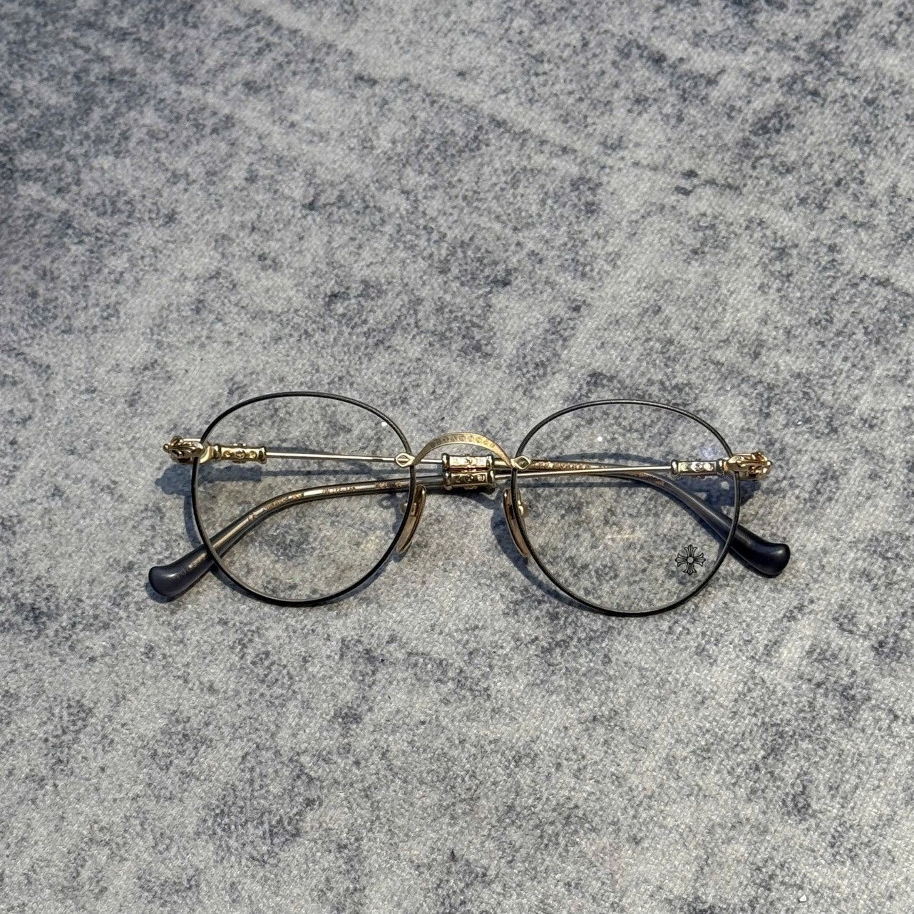 Chrome Hearts CHROME HEARTS BUBBA-A Orb/Matte Gold Plated-Matte Graphite Size ONE SIZE - 7 Thumbnail