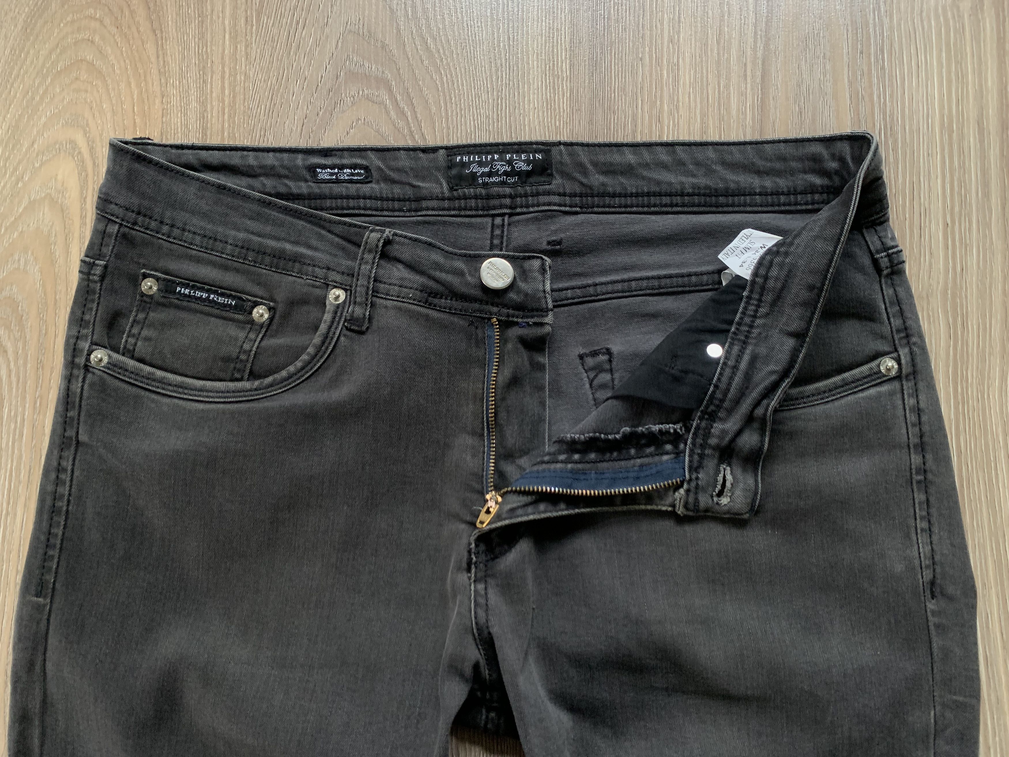 Philipp Plein Vintage Philipp Plein Straight Cut Black Dimond Jeans Size US 34 / EU 50 - 7 Thumbnail