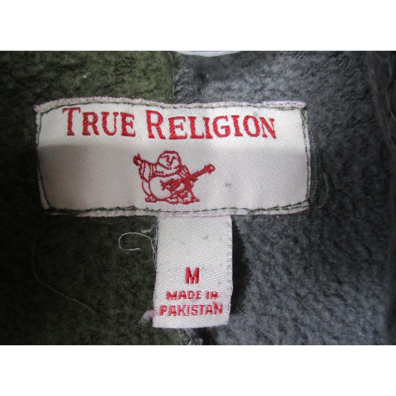True Religion True Religion Hoodie Mens Medium Green Gray Colorblock Full Zip Logo Sweatshirt Size US M / EU 48-50 / 2 - 4 Thumbnail
