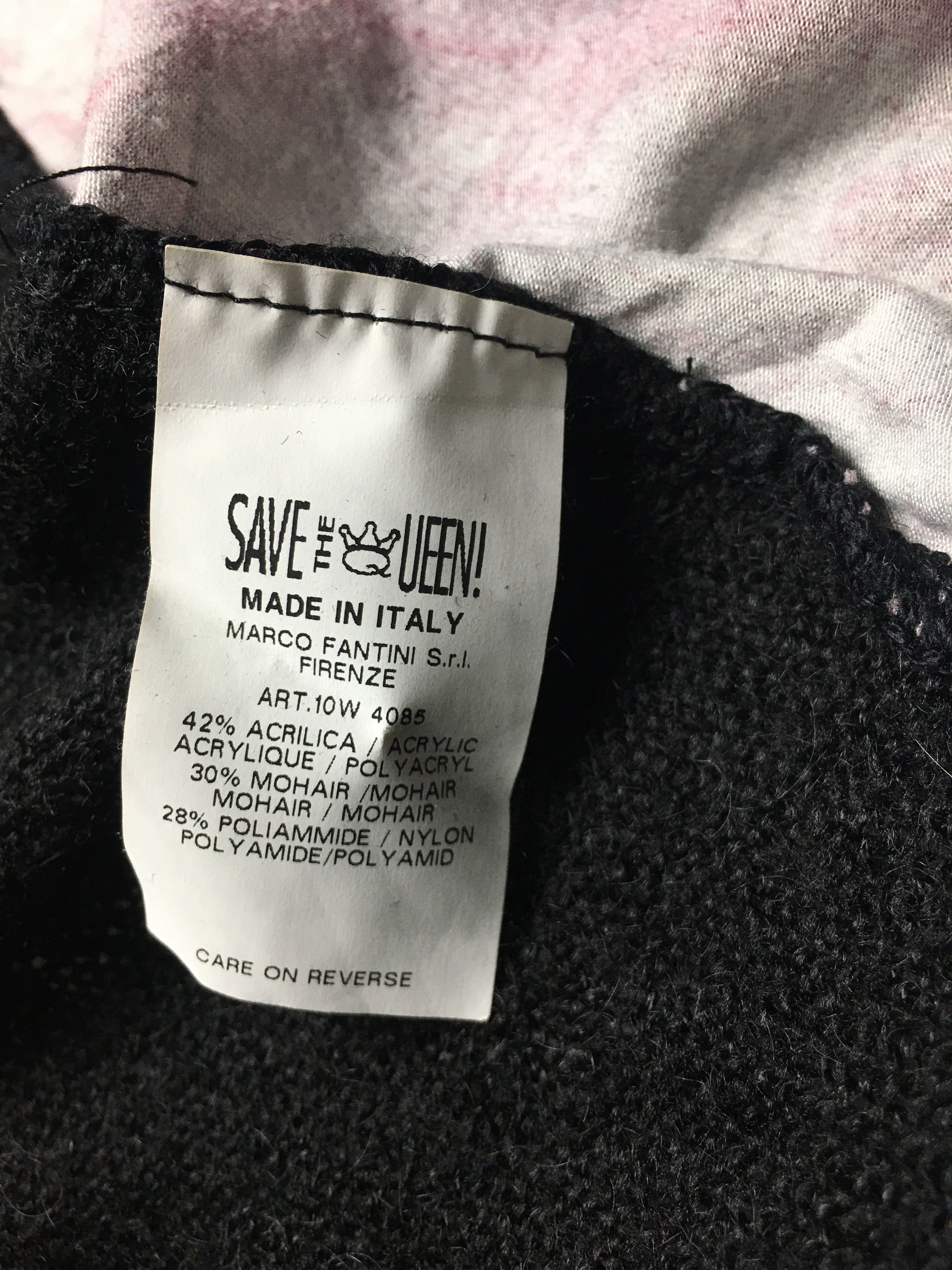 Japanese Brand Save The Queen Graphic Art Print Knit Dress Black Size S Size S / US 4 / IT 40 - 11 Thumbnail