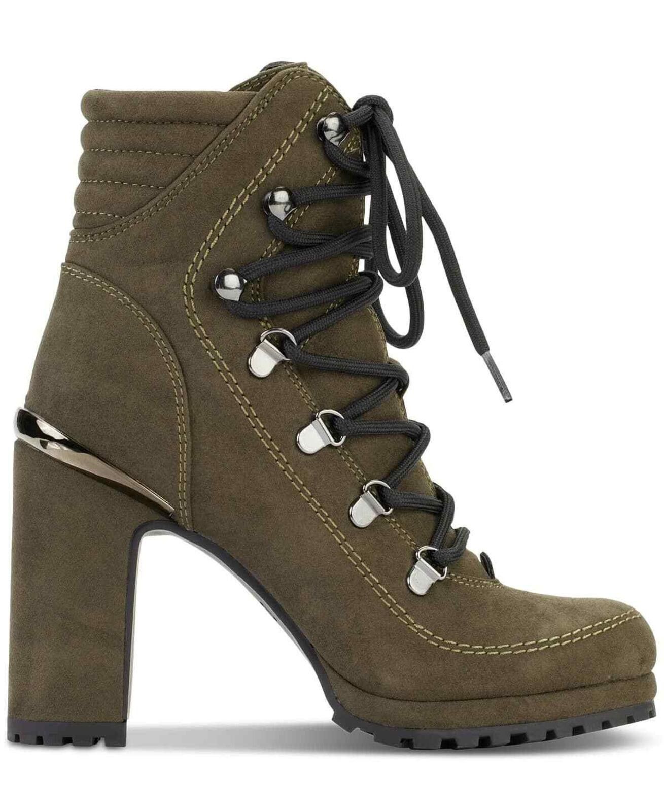 DKNY DKNY Women's Lenni Lace-Up Platform Block-Heel Boots Size US 5 / IT 35 - 2 Thumbnail