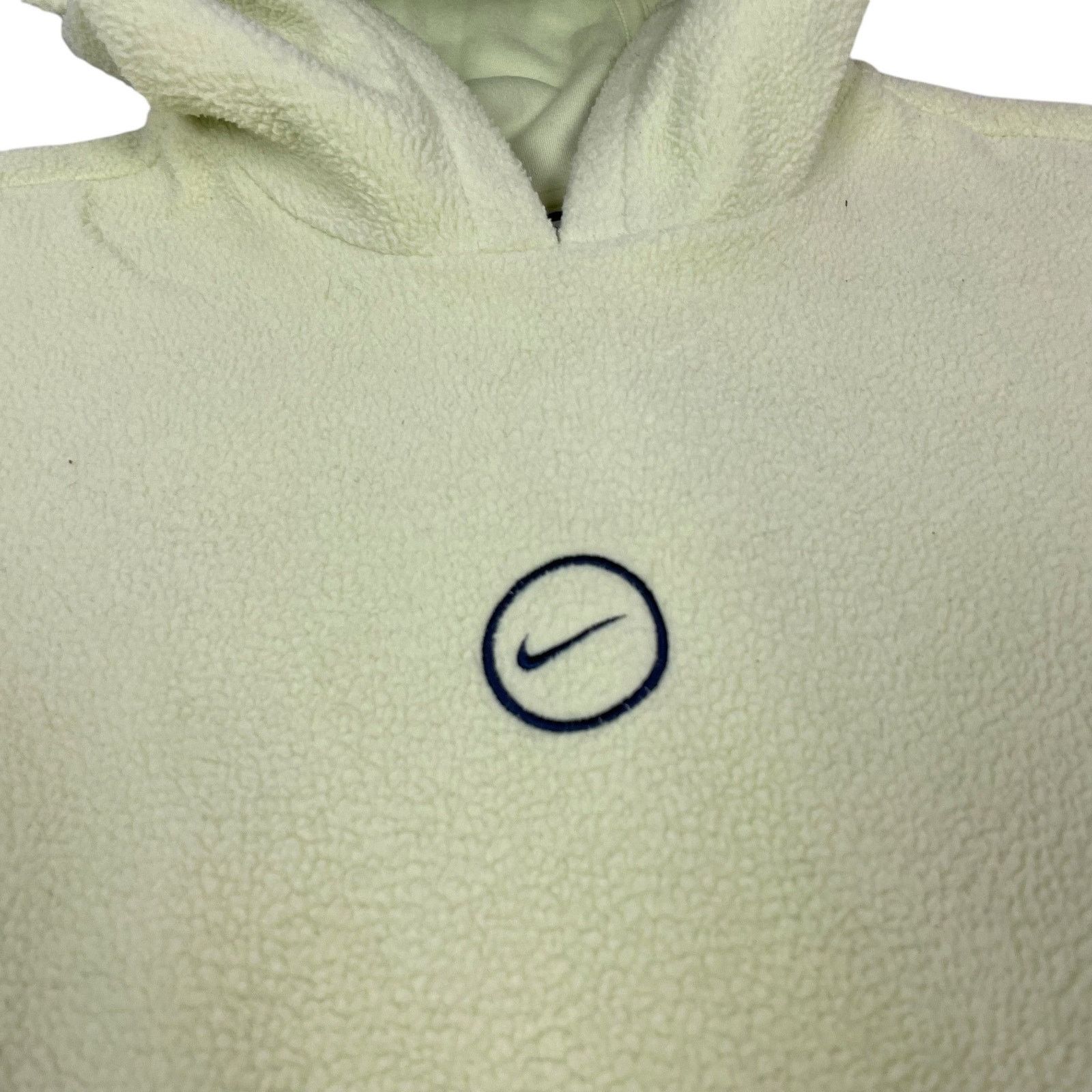 Nike × Vintage Nike Women's Lime Spellout Fleece Pullover Hoodie M (8-10) Size M / US 6-8 / IT 42-44 - 2 Thumbnail