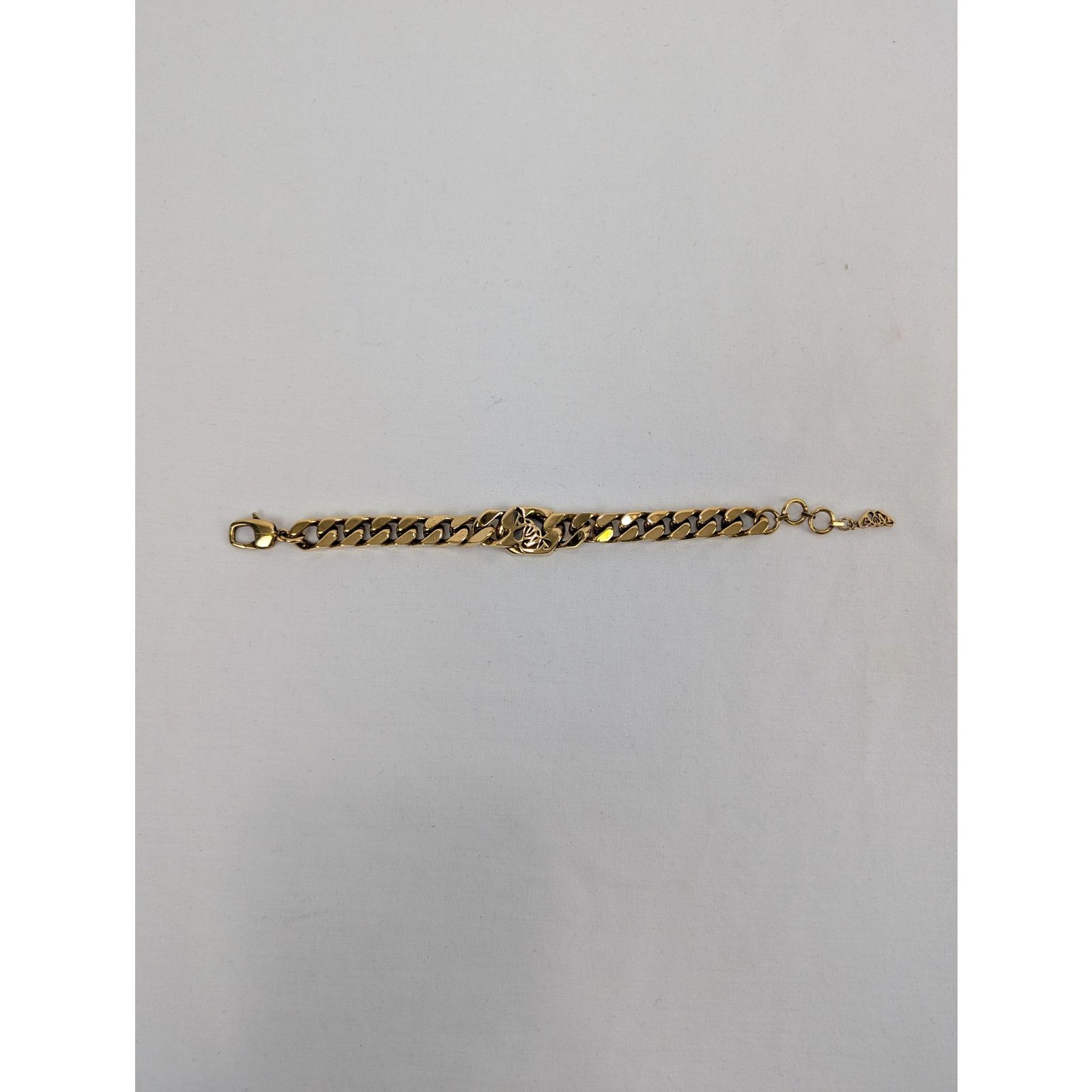 Alexander McQueen o1rshd1 Size: OS / Seal Logo Chain Bracelet in Gold Size ONE SIZE - 2 Thumbnail