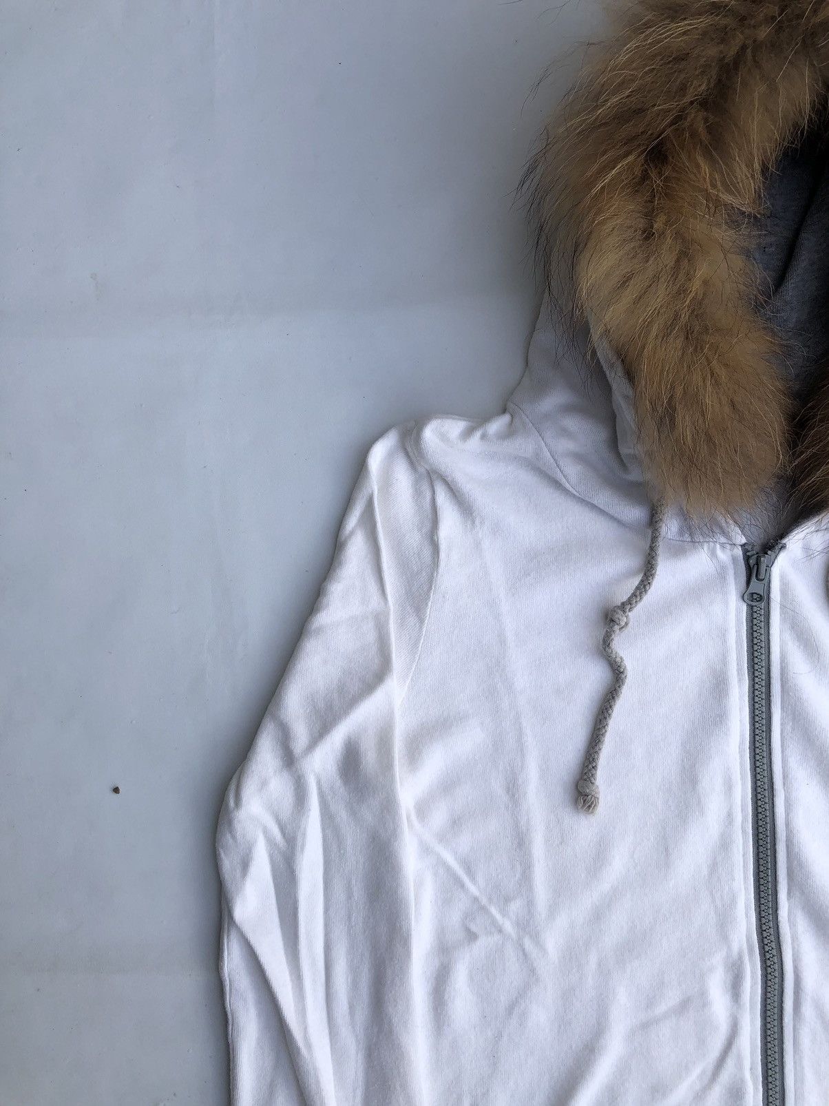 14th Addiction × If Six Was Nine × Le Grande Bleu (L.G.B.) Distressed Patchwork Zip Fur Hoodie LGB Style Size US M / EU 48-50 / 2 - 4 Thumbnail