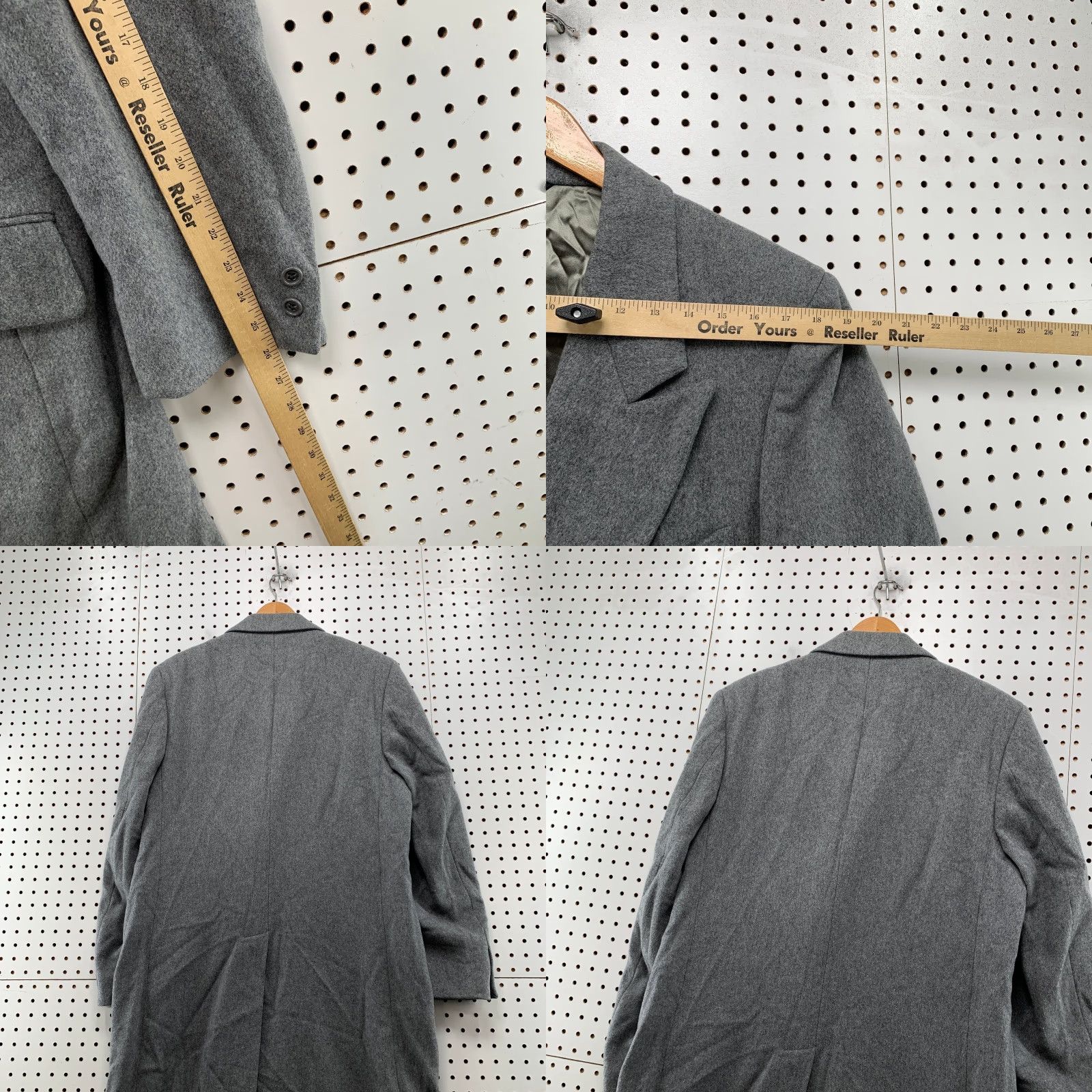 Pierre Cardin VINTAGE Pierre Cardin Wool Overcoat Mens 42 Gray Double Breasted Union USA Coat Size US XS / EU 42 / 0 - 9 Thumbnail