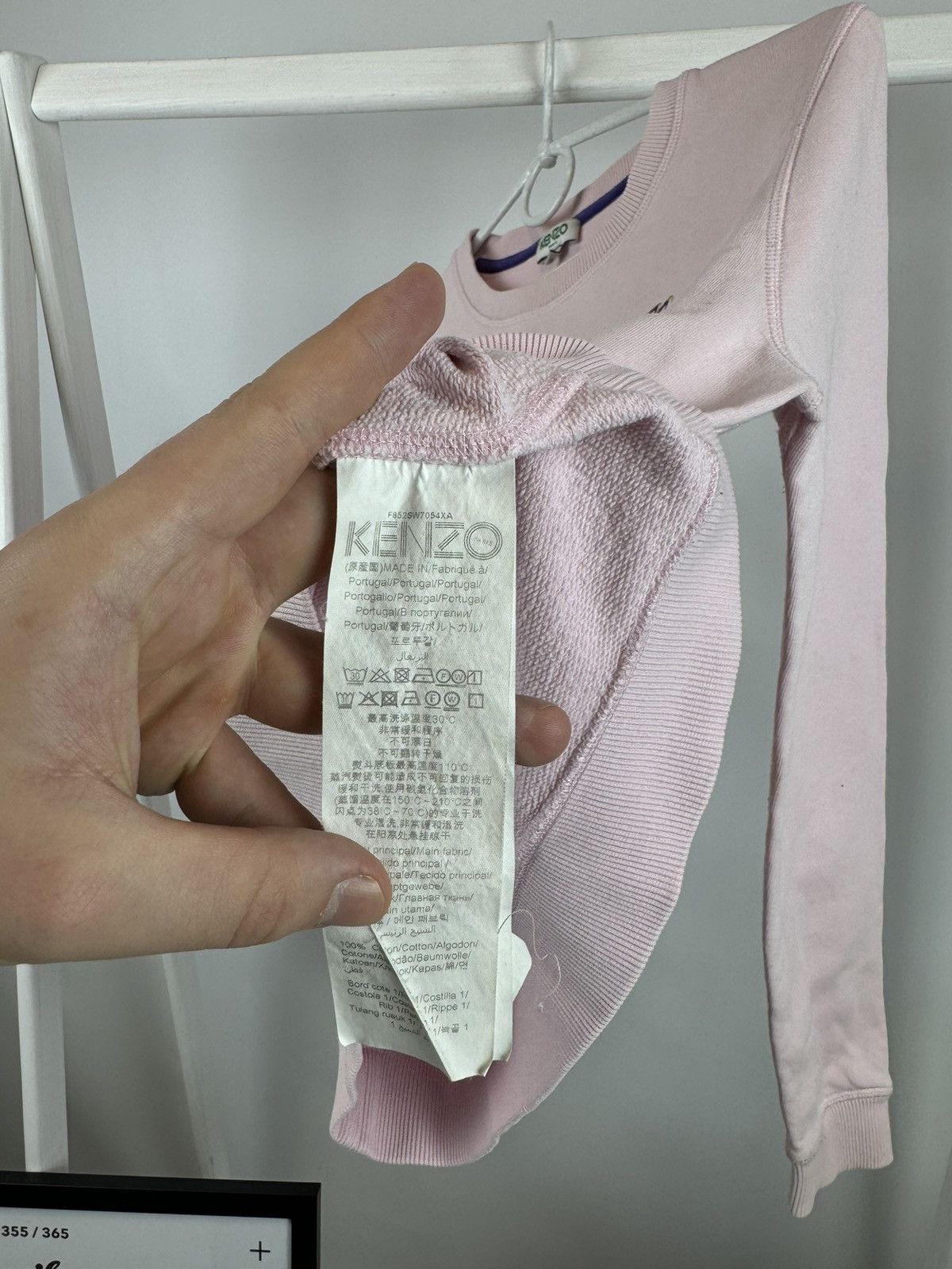 Kenzo Vintage Kenzo Pink Sweatshirt Size S / US 4 / IT 40 - 9 Thumbnail