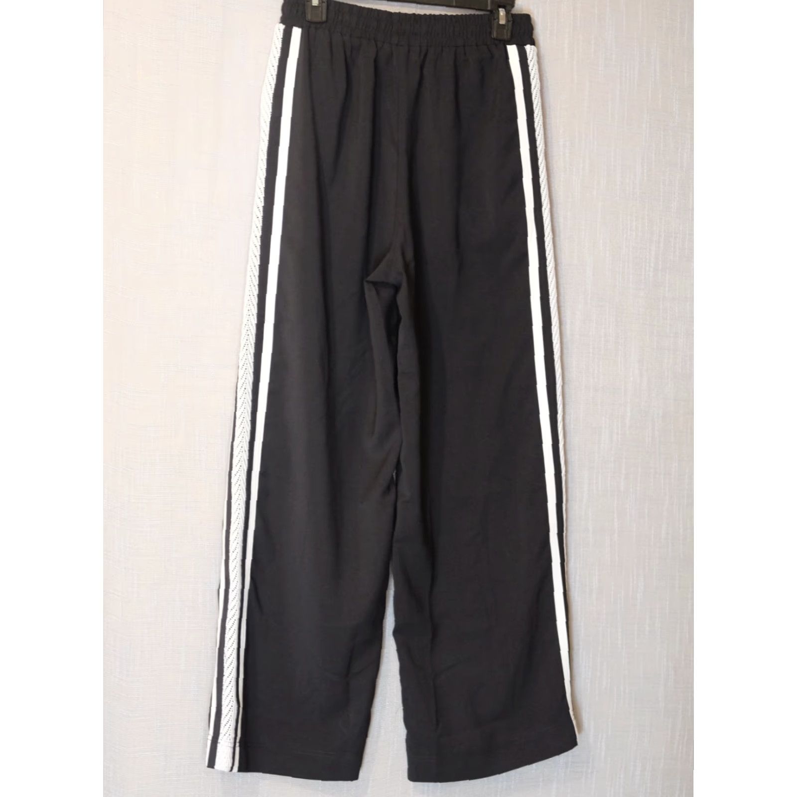 Vintage Nwot! ee:some Tracks Pants Black/White Drawstring Wide-Leg Women's S #A2-15 Size 28" / US 6 / IT 42 - 5 Thumbnail