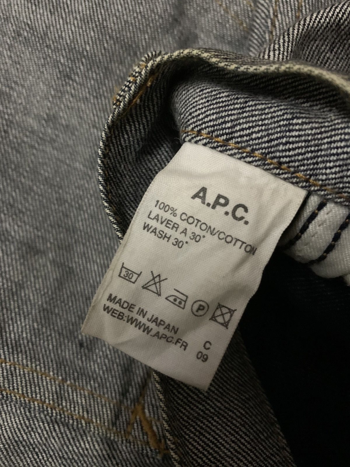 A.P.C. 💥A.p.c Rue De Fleurus Paris Denim Size 29" - 7 Thumbnail