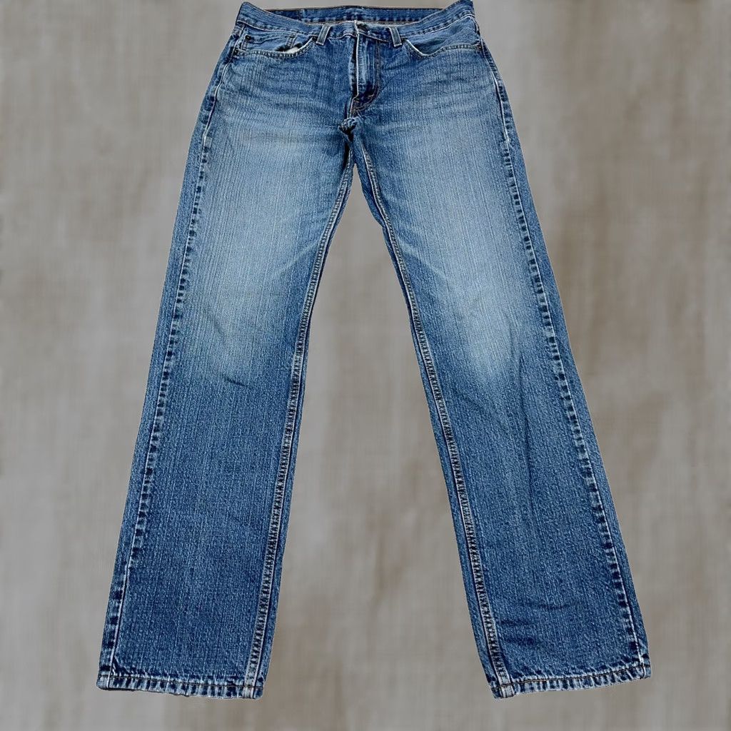 Levi's Levis 559 Jeans Men 32x33 Relaxed Fit Straight Leg Denim Blue 5-Pocket Regular Waist Belt Loops Logo Zipper Button Distressed Vintage: No Size US 32 / EU 48 - 1 Thumbnail