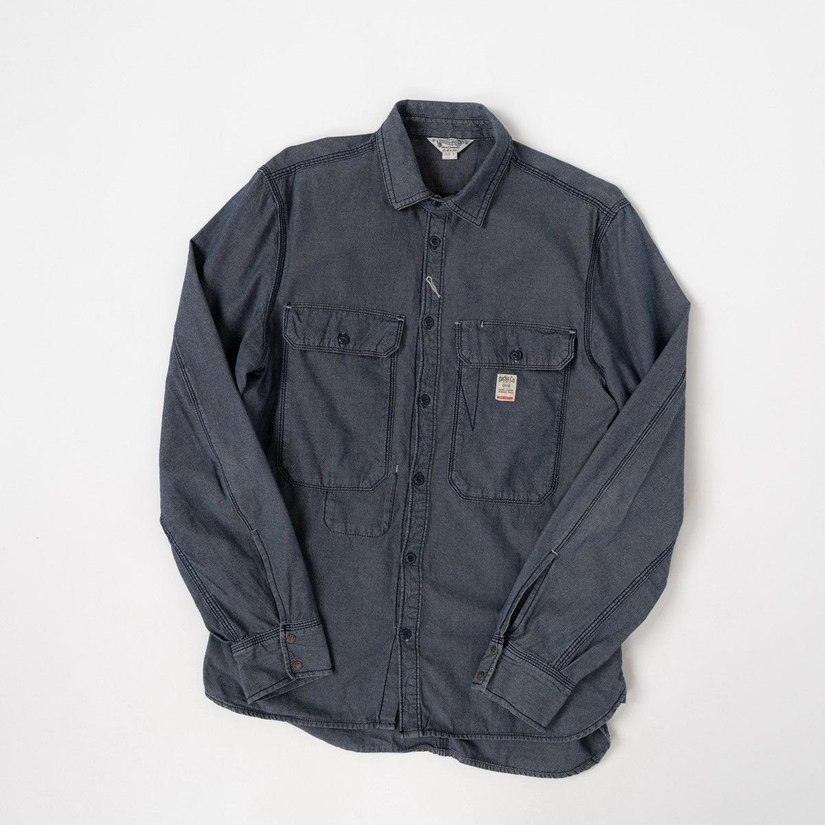 Diesel Diesel Gray Blue Button Up Denim Jean Shirt Casual Workwear Size US L / EU 52-54 / 3 - 1 Thumbnail